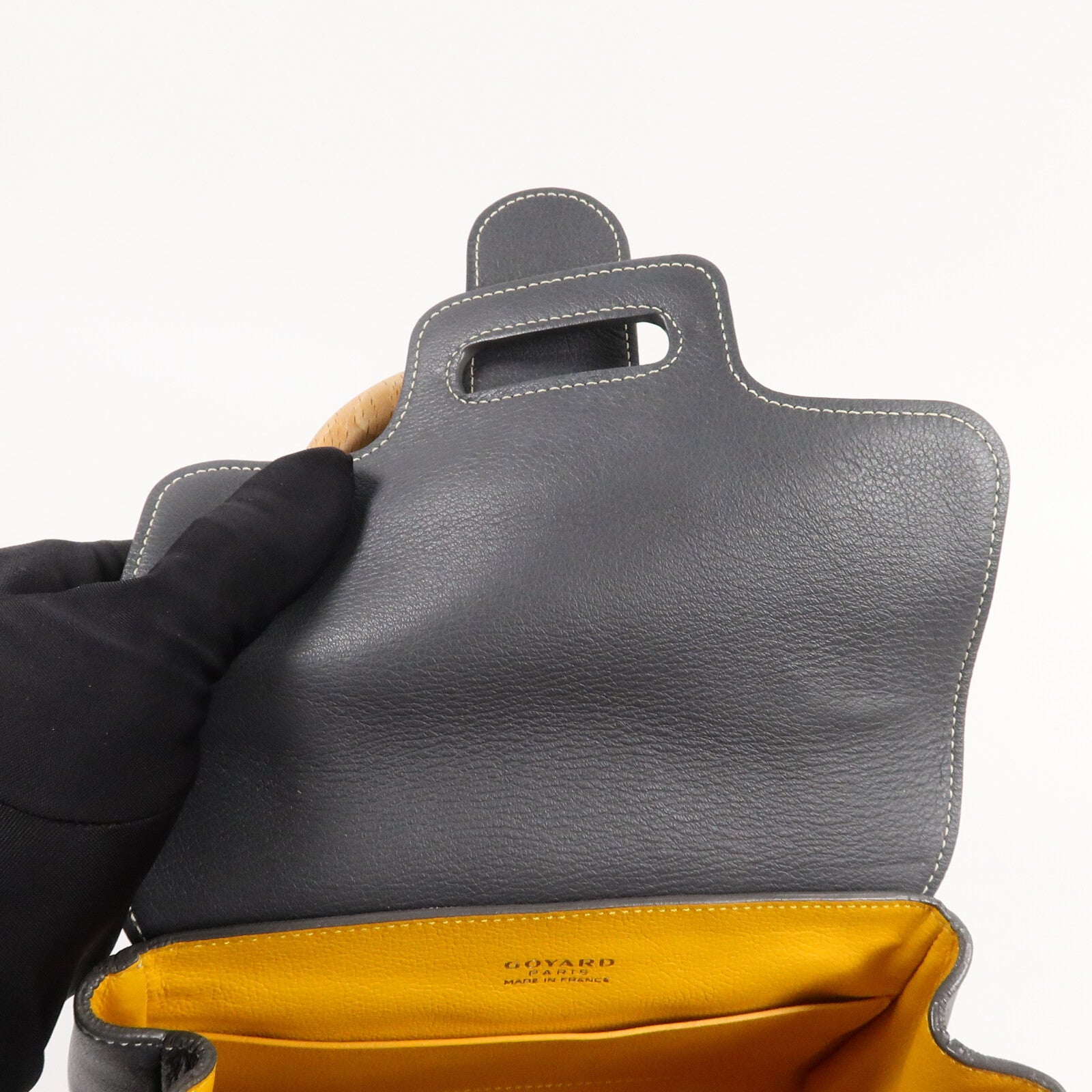 GOYARD 塗層帆布/牛皮皮革Saigon手挽肩背兩用袋