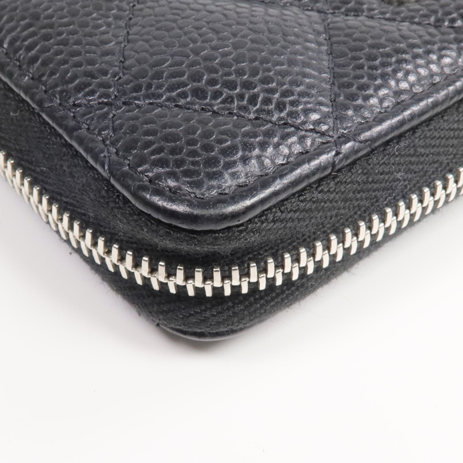 CHANEL 牛皮皮革Card Holder銀扣卡片套