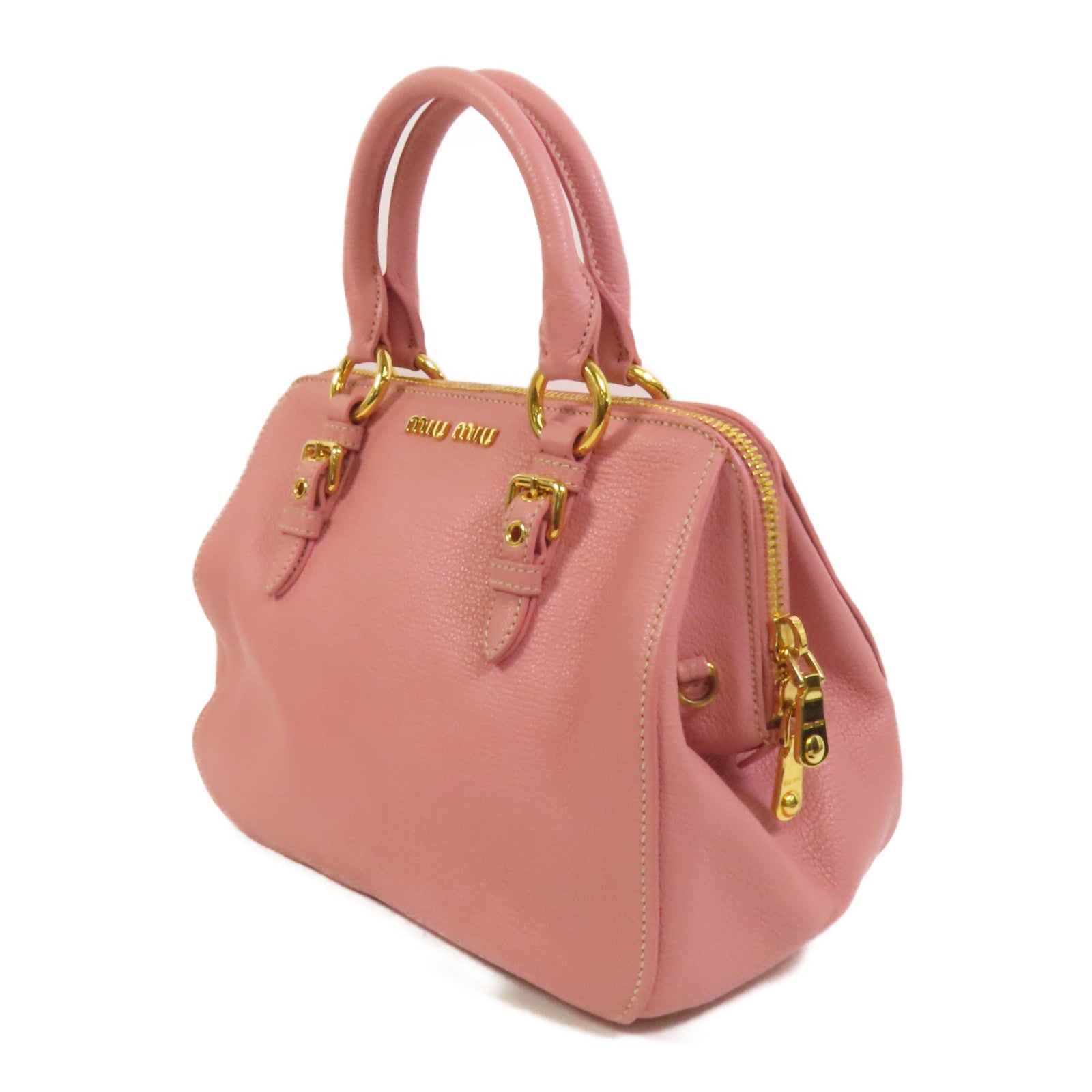 Miu Miu 牛皮皮革2 Way Shoulder手挽肩背兩用袋