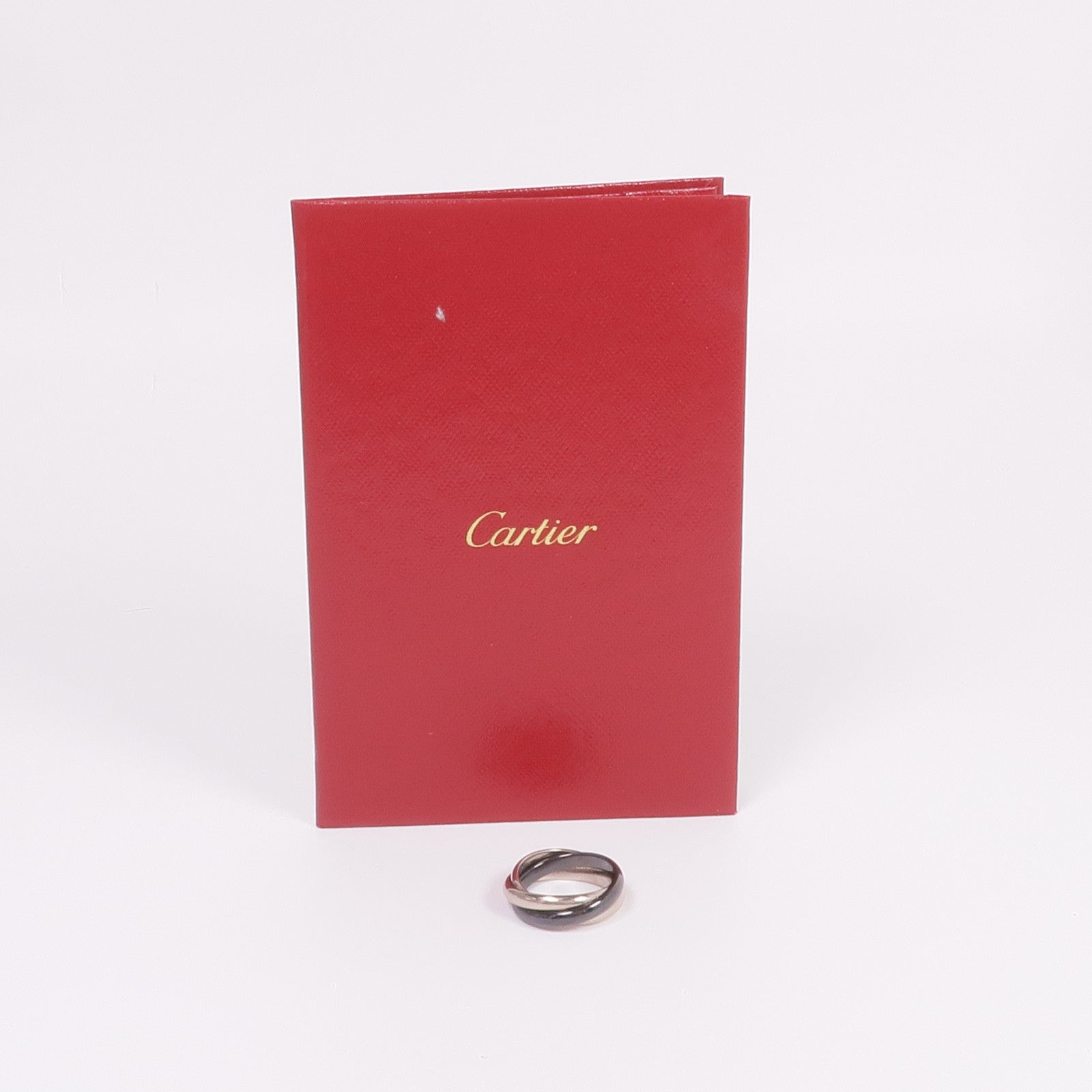 CARTIER 18K白金Trinity Ring戒指Cartier#53/US#6.5