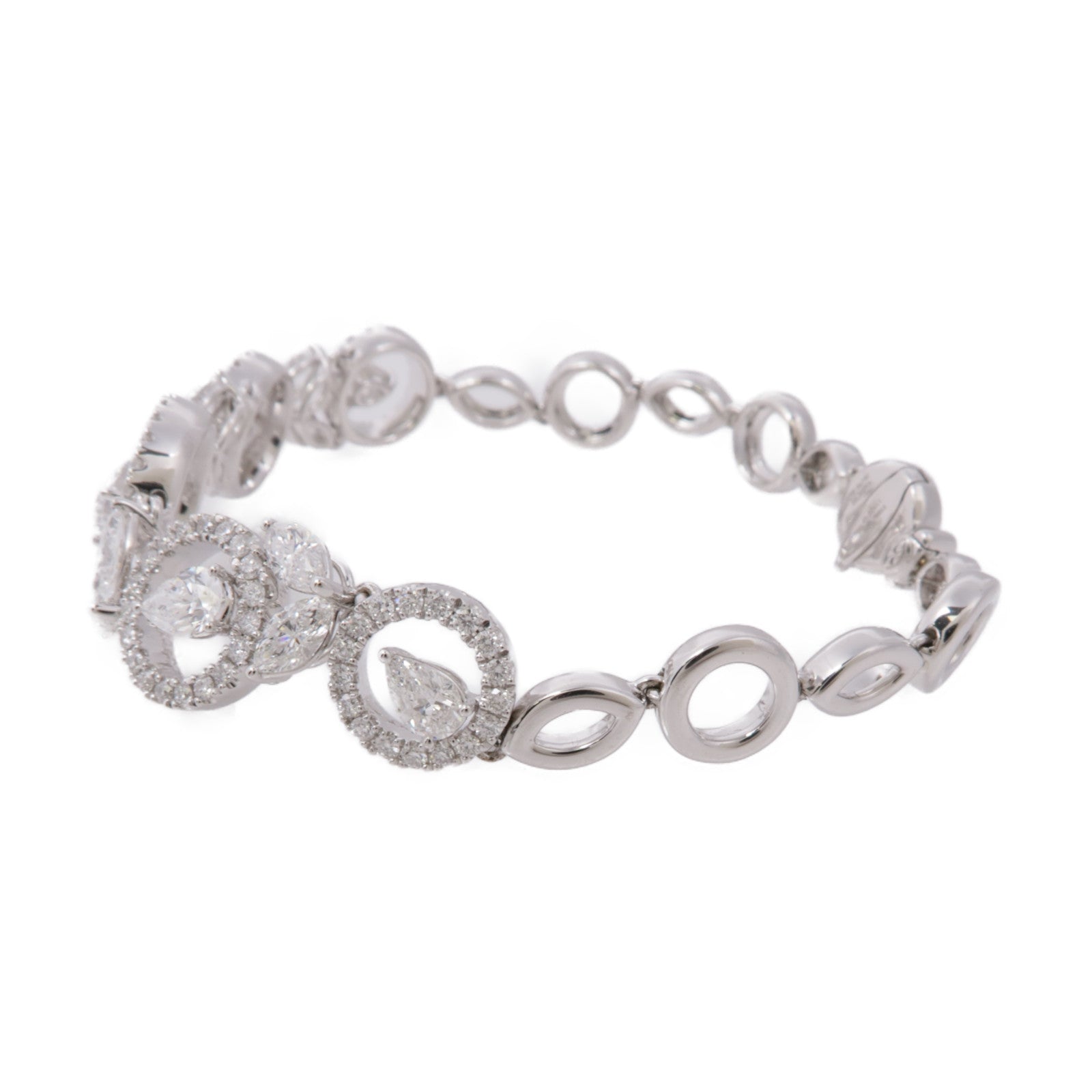 JEWELRY 18K白金Diamond Bracelet鑽石手鏈