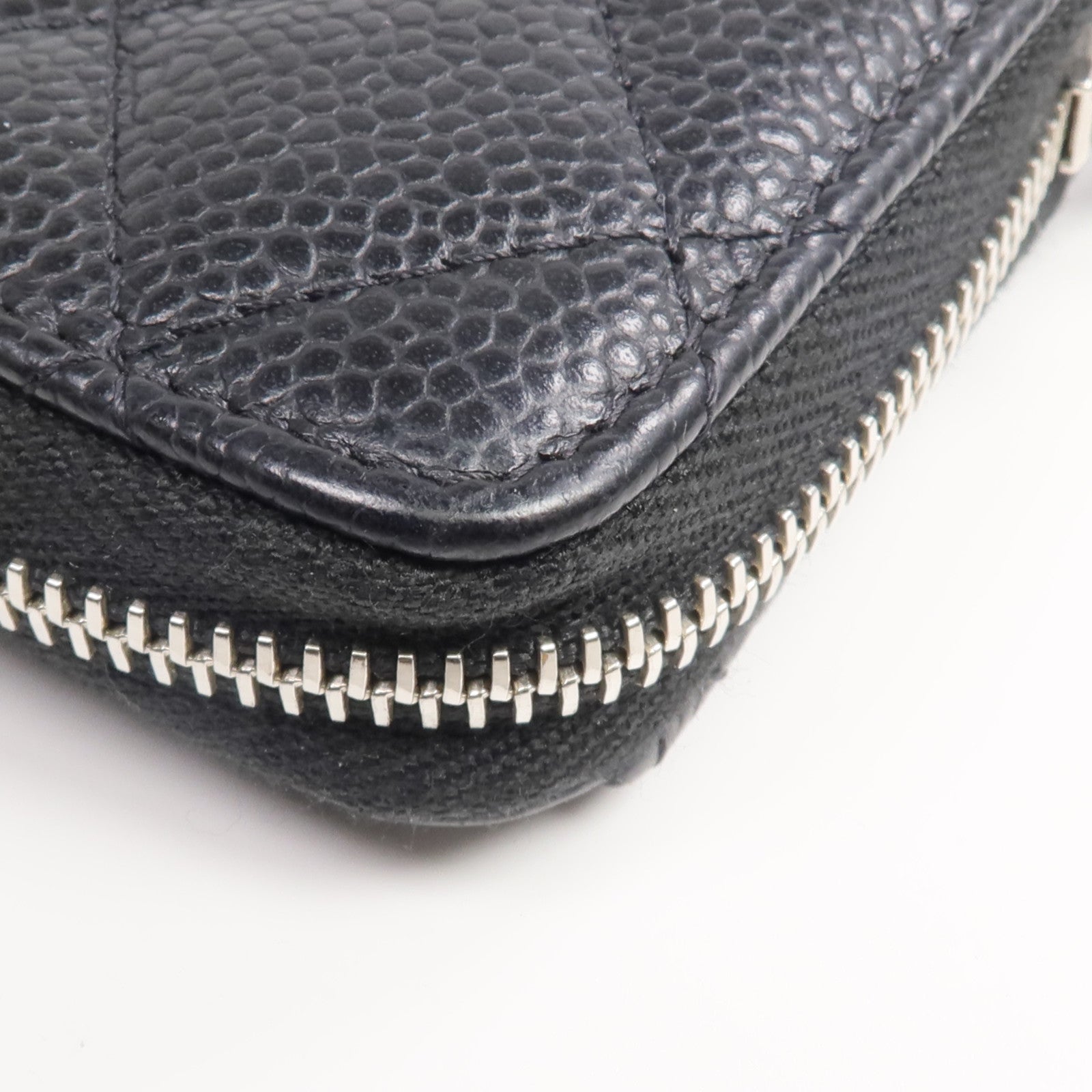 CHANEL 牛皮皮革Card Holder銀扣卡片套