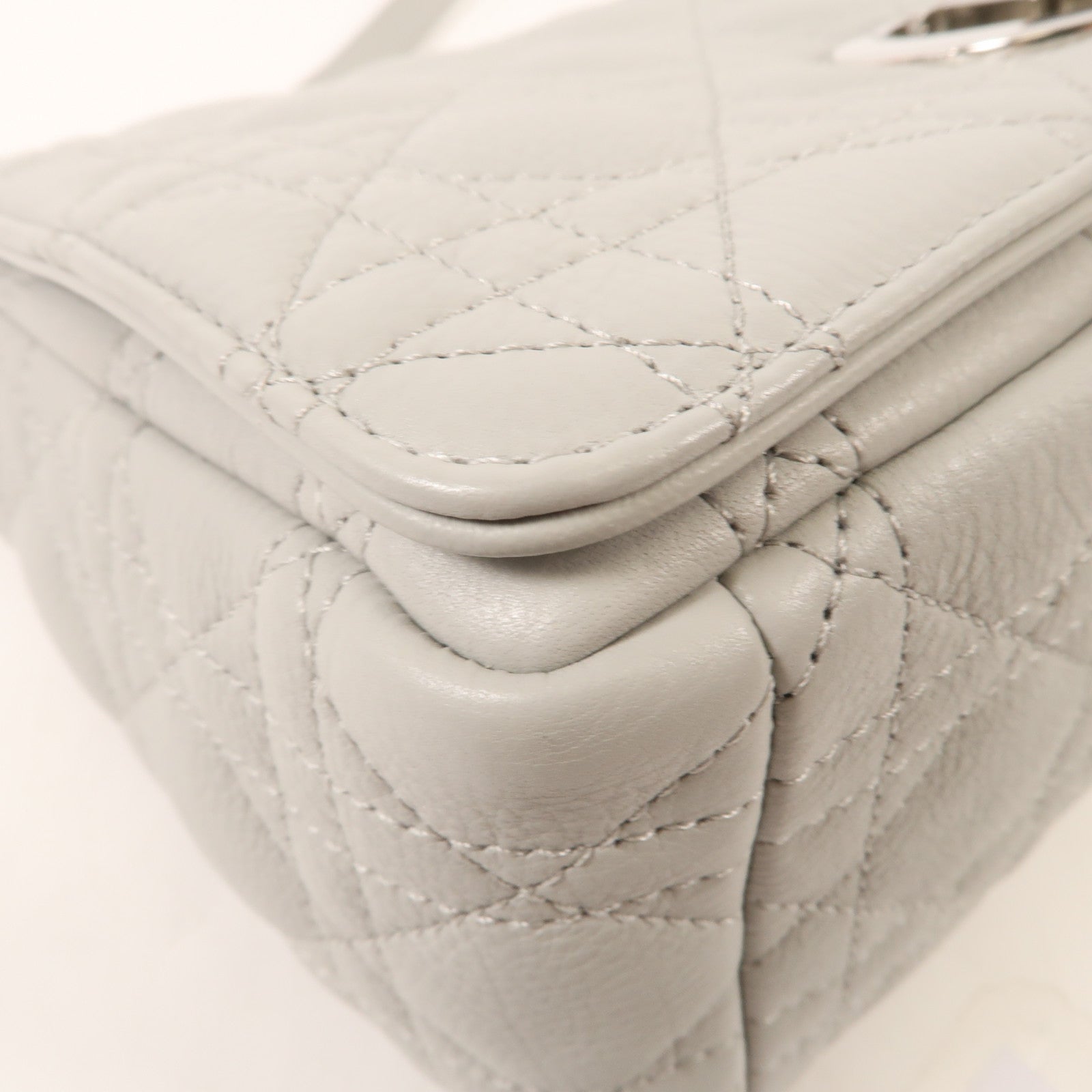 Dior 牛皮皮革Caro Medium銀扣肩,背袋