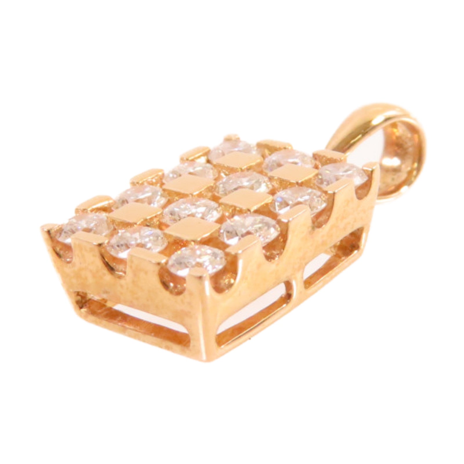JEWELRY 18K玫瑰金/鑽石Diamond Pendant Top吊墜頭扣
