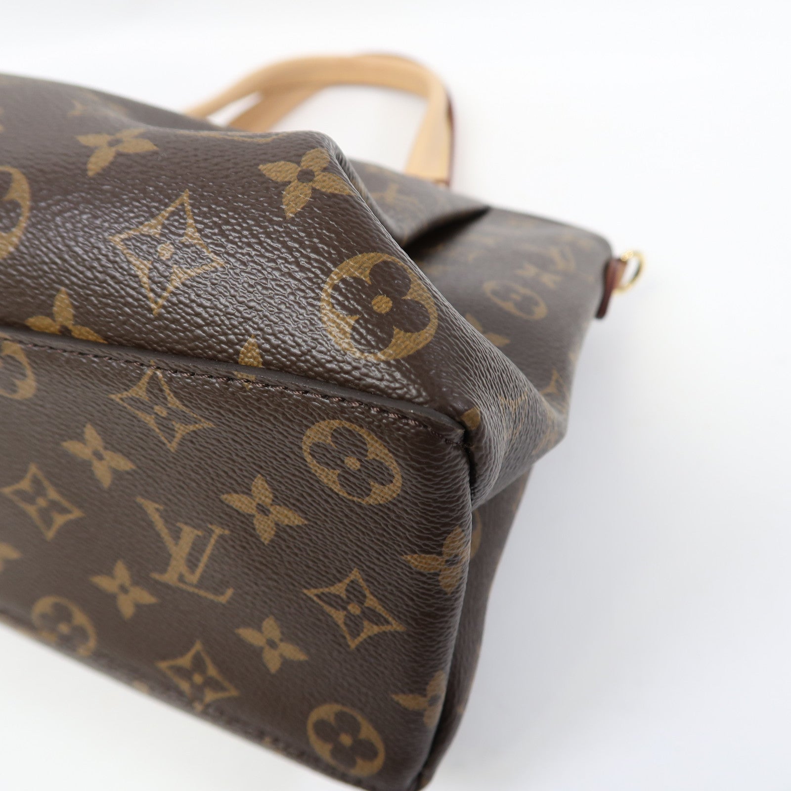 LOUIS VUITTON Monogram Rivoli MM金扣手挽肩背兩用袋啡色
