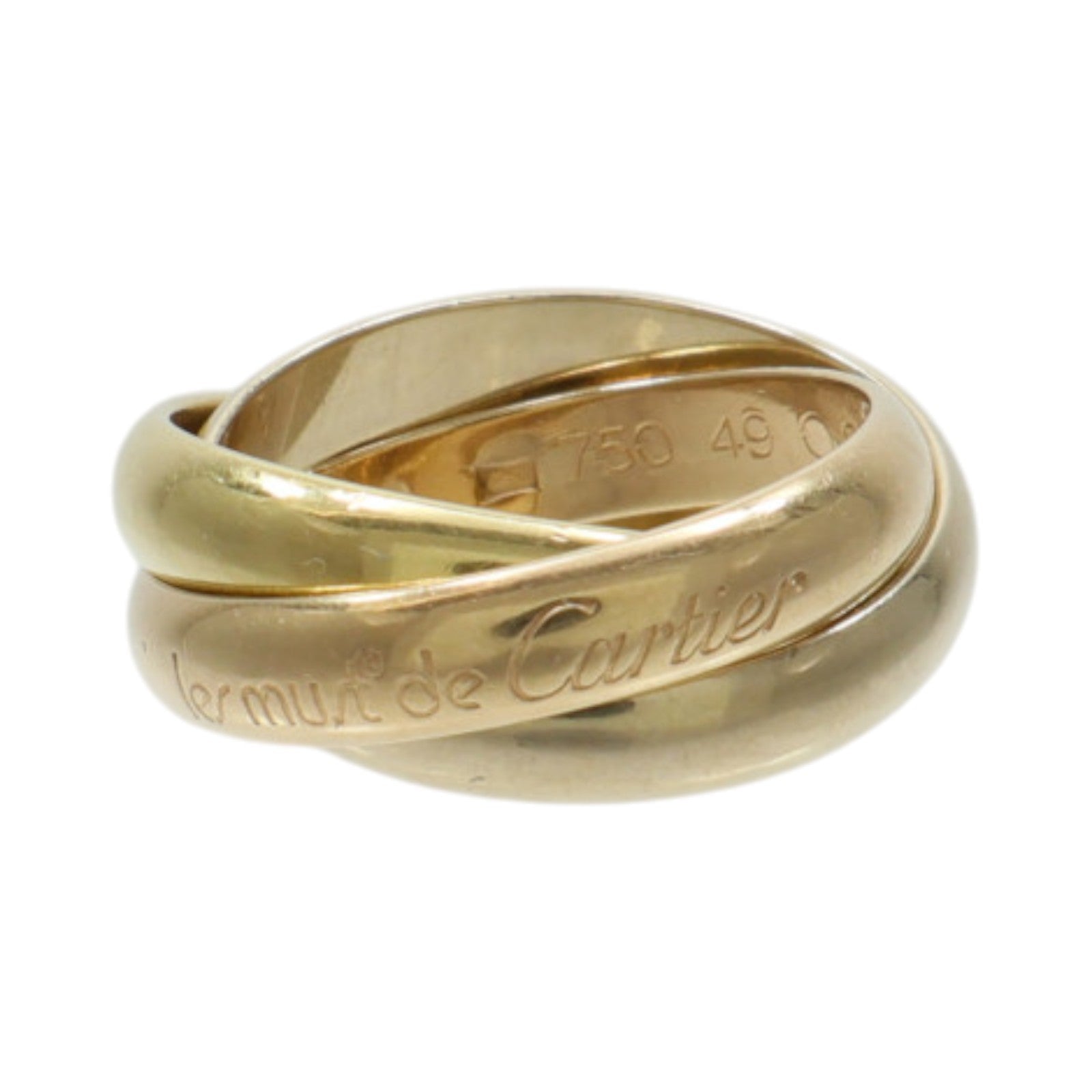 CARTIER 18K白金/玫瑰金/黃金Trinity戒指