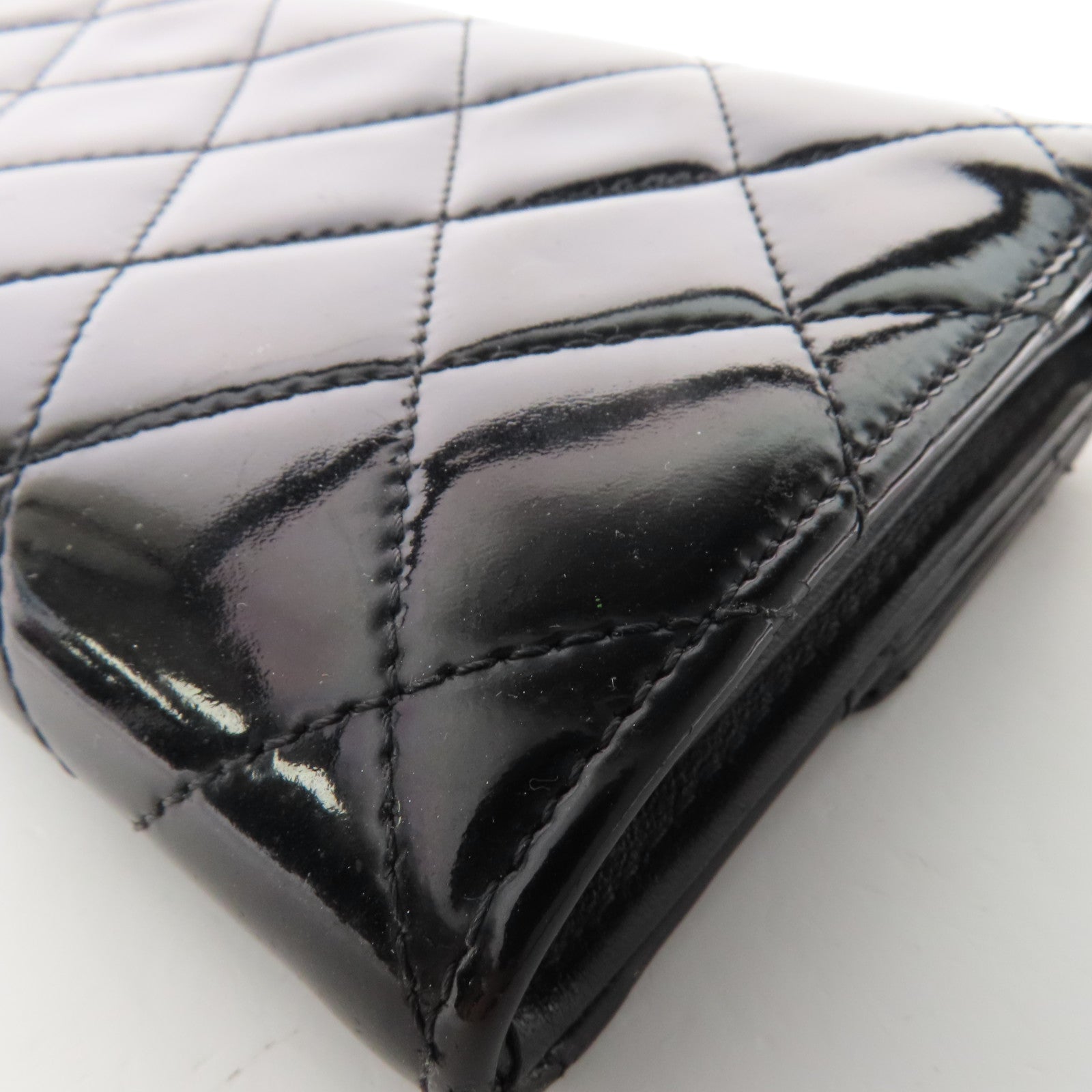 CHANEL 漆皮皮革Long Wallet長錢包