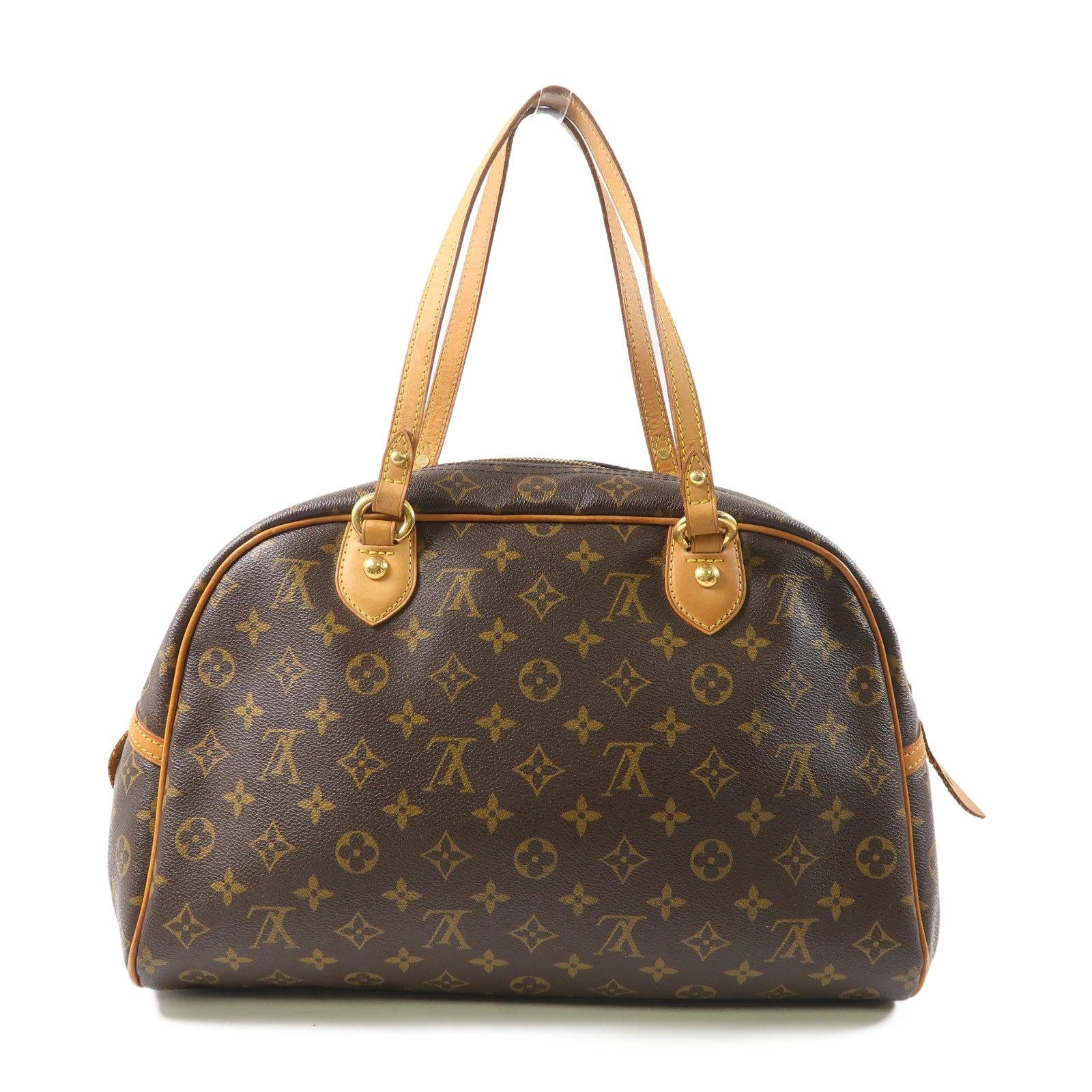 LOUIS VUITTON 【激減優惠】Monogram Montorgueil PM金扣肩背袋啡色