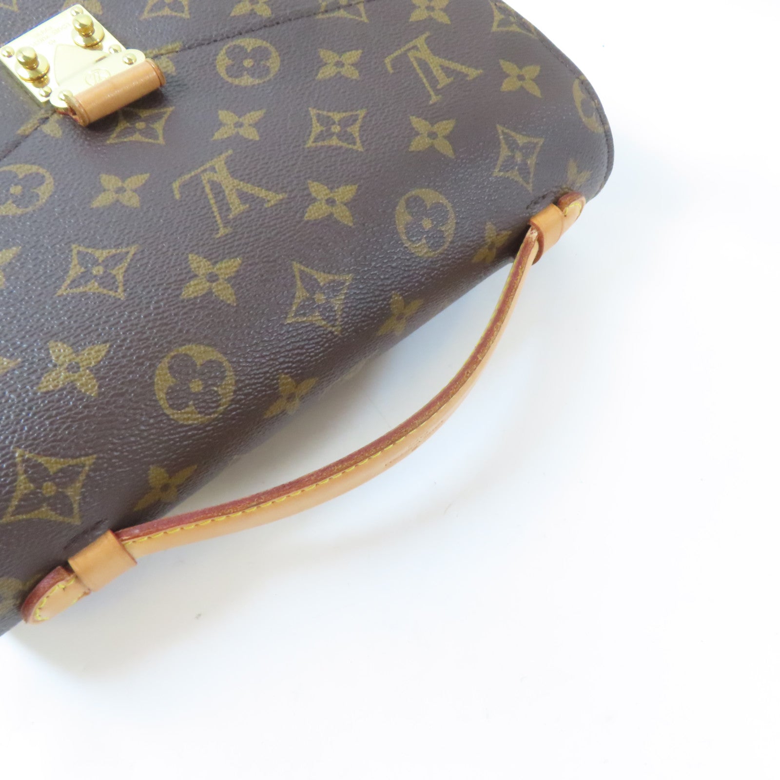 LOUIS VUITTON Monogram Pochette Metis金扣手挽肩背兩用袋啡色