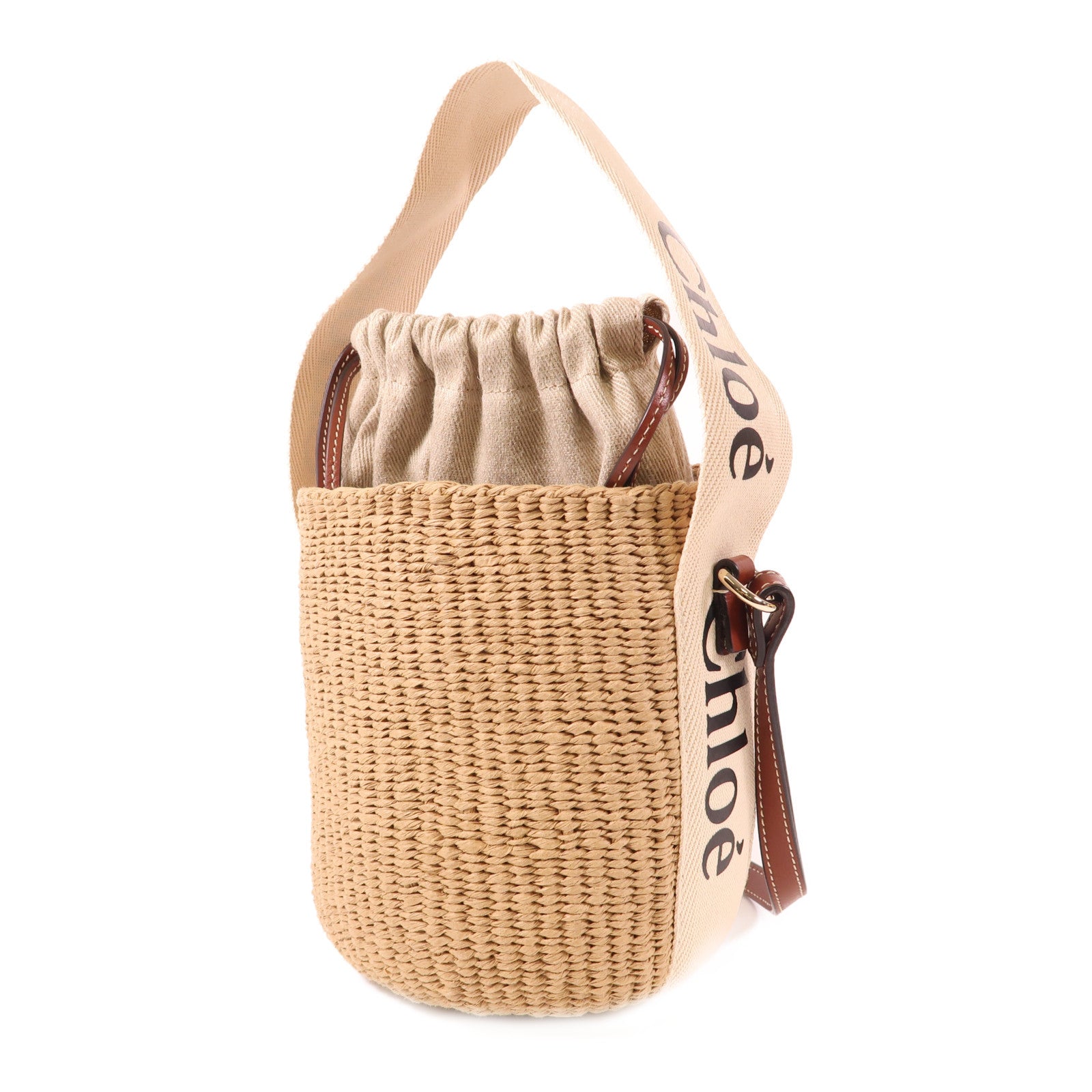 Chloe Raffia Woody Bucket Bag金扣手挽肩背兩用袋