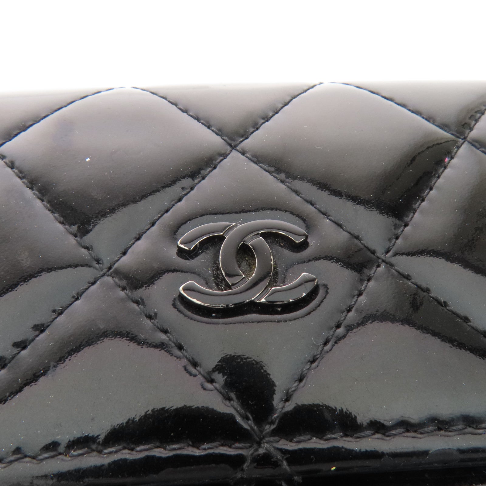 CHANEL 漆皮皮革Long Wallet長錢包
