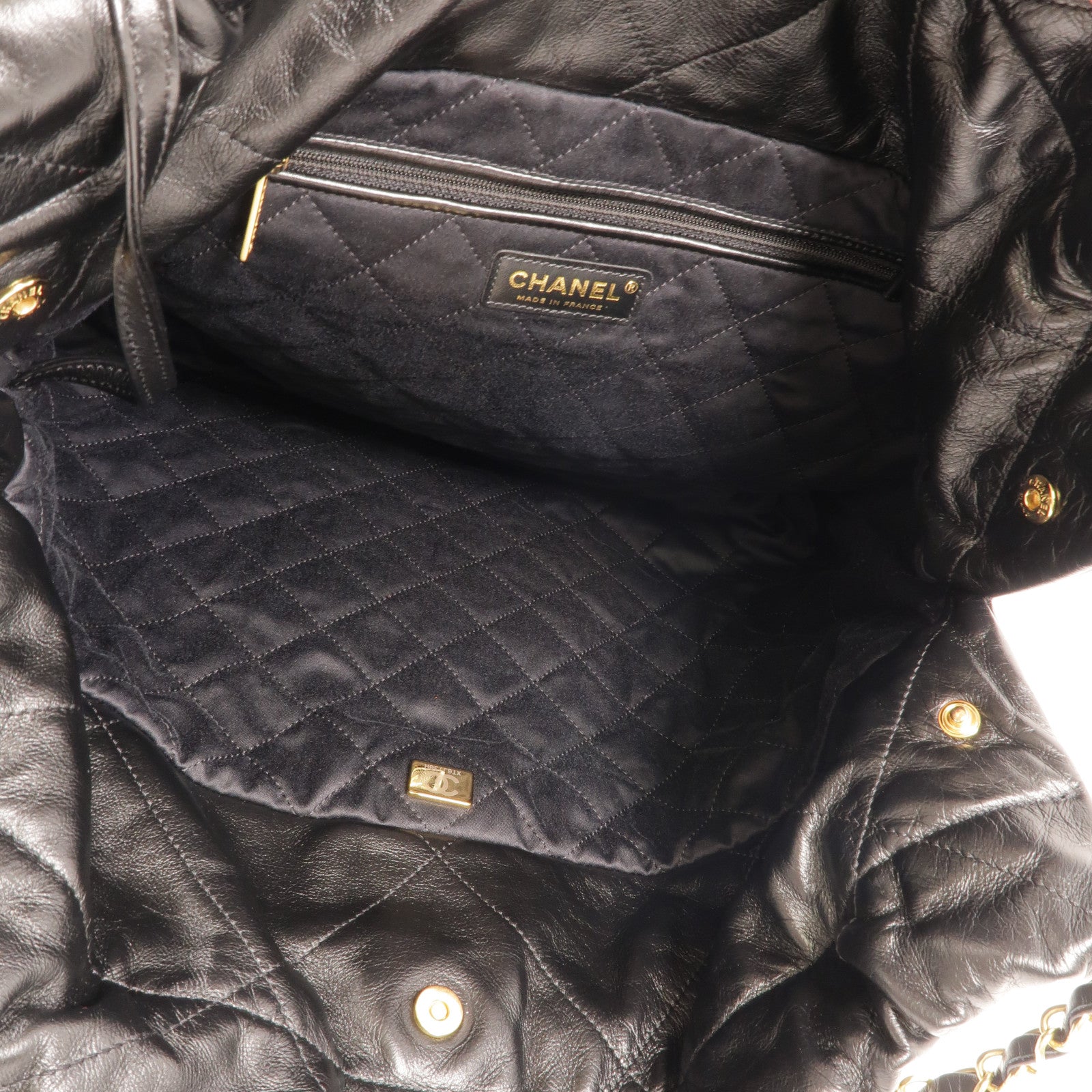 CHANEL 牛皮皮革C22 Medium鏈帶肩背袋