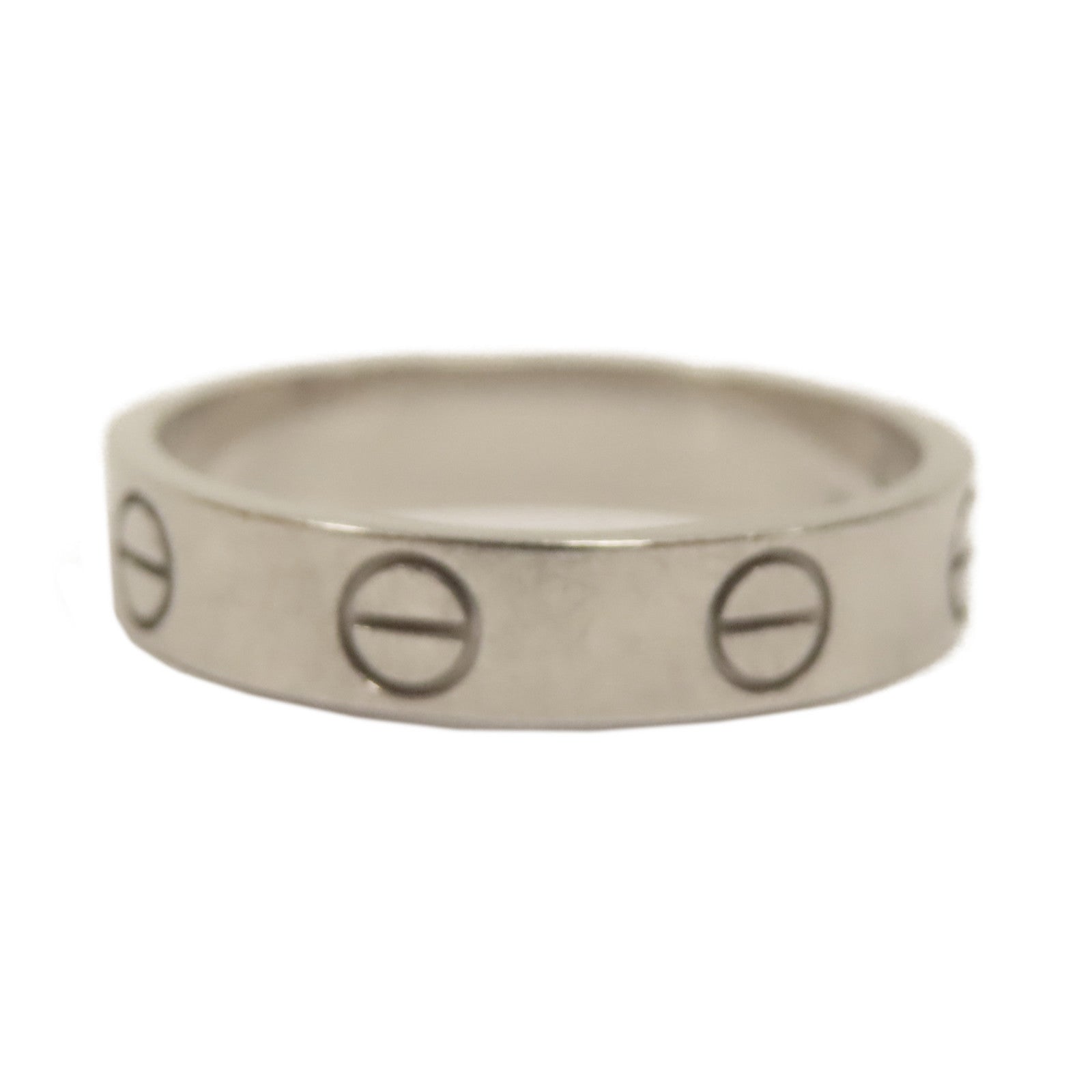 CARTIER 18K白金Mini Love Ring戒指Cartier#51/US#5.5