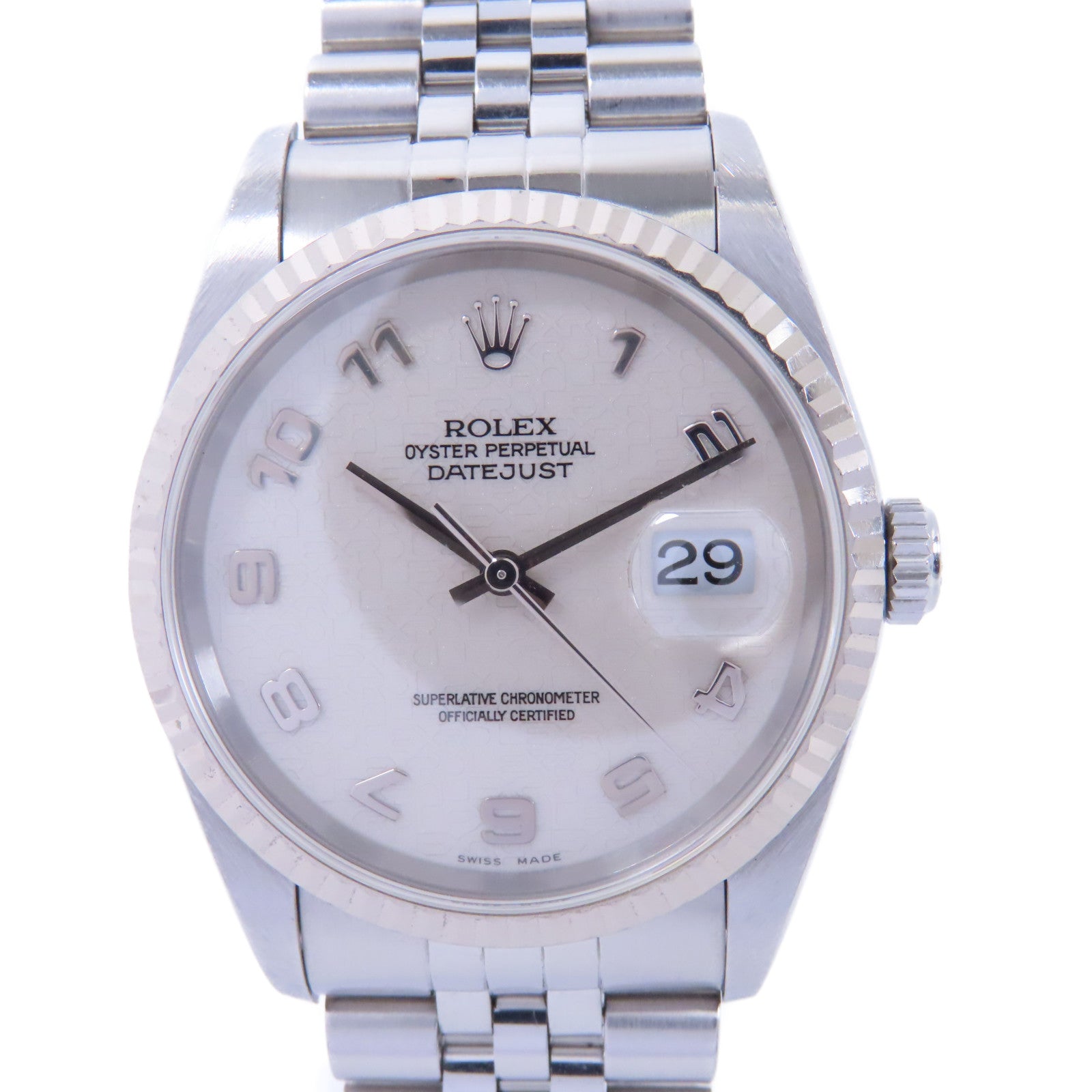 ROLEX Datejust不鏽鋼手錶自動機芯 白色