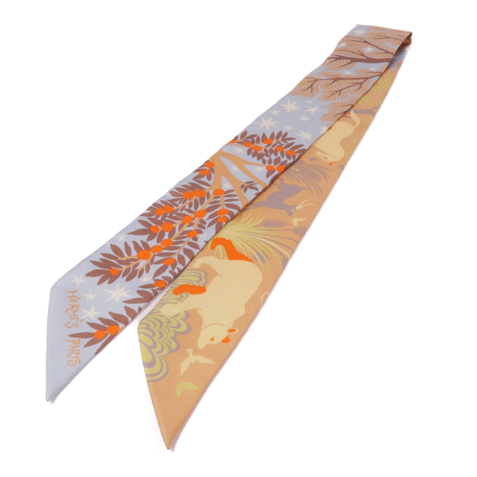 HERMES 絲質Twilly絲巾