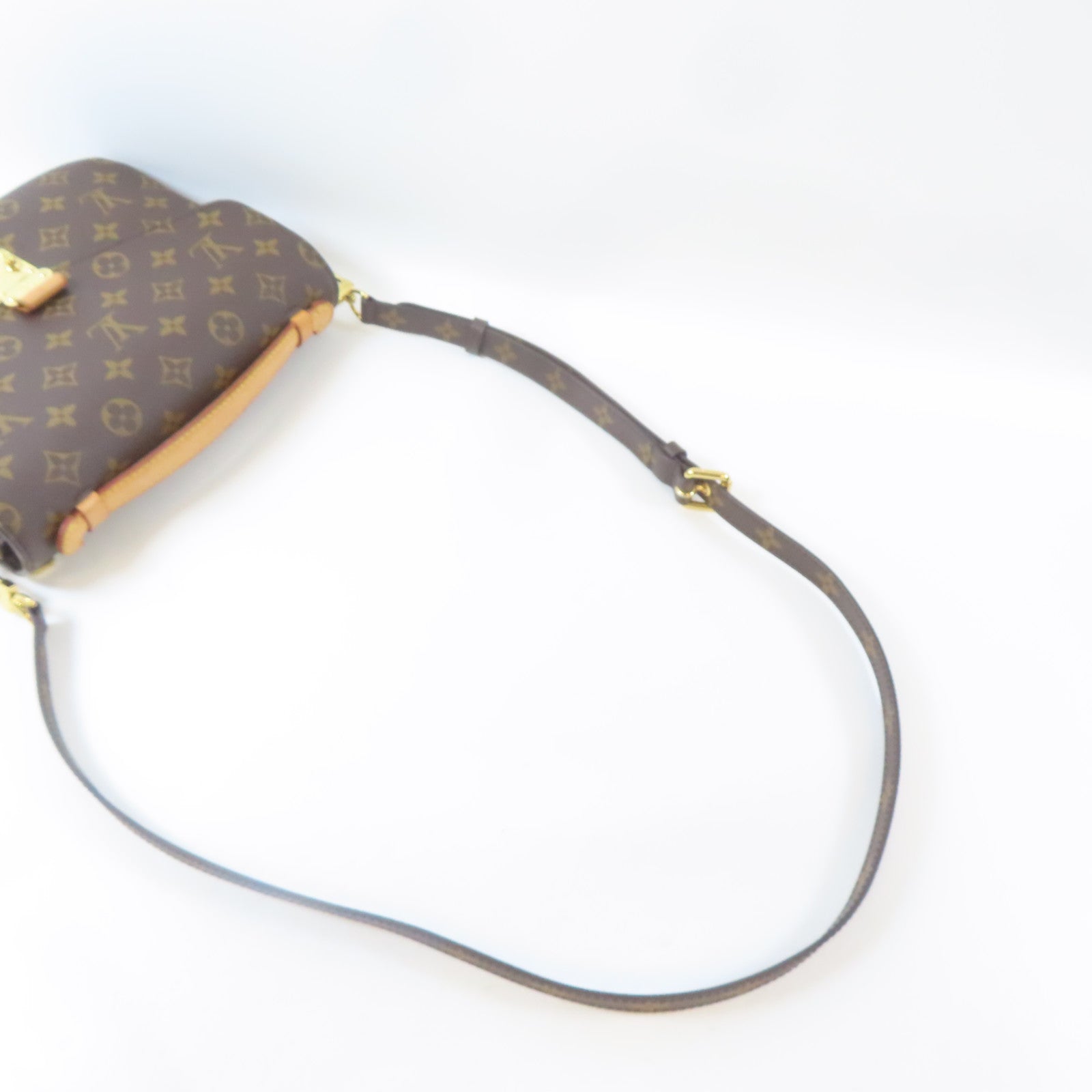 LOUIS VUITTON Monogram Pochette Metis金扣手挽肩背兩用袋啡色