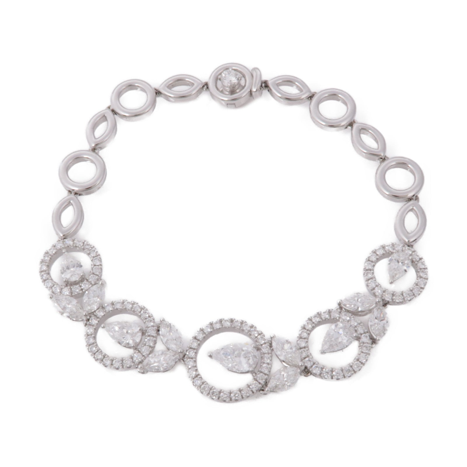 JEWELRY 18K白金Diamond Bracelet鑽石手鏈