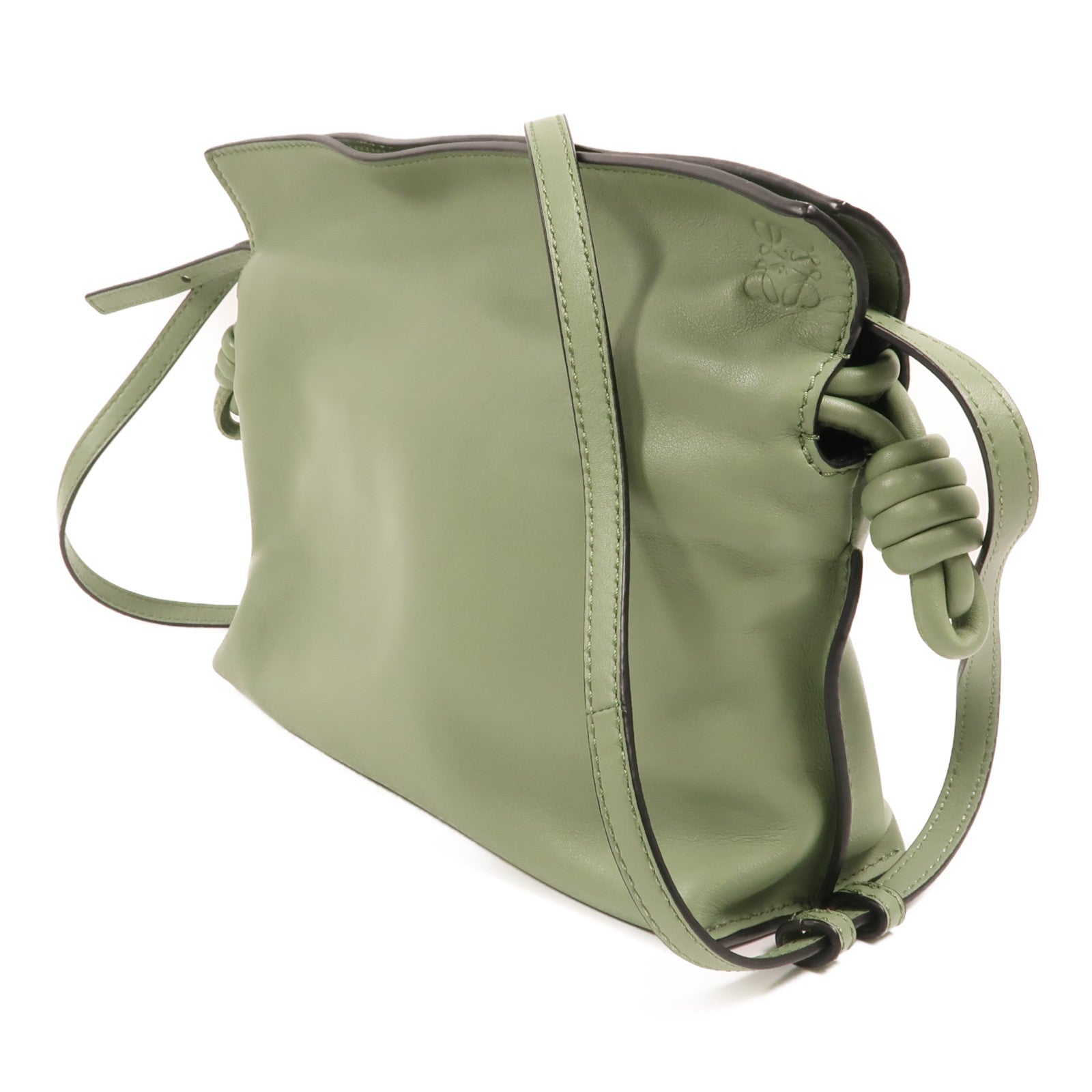 LOEWE 牛皮皮革Mini Flamenco金扣肩背袋