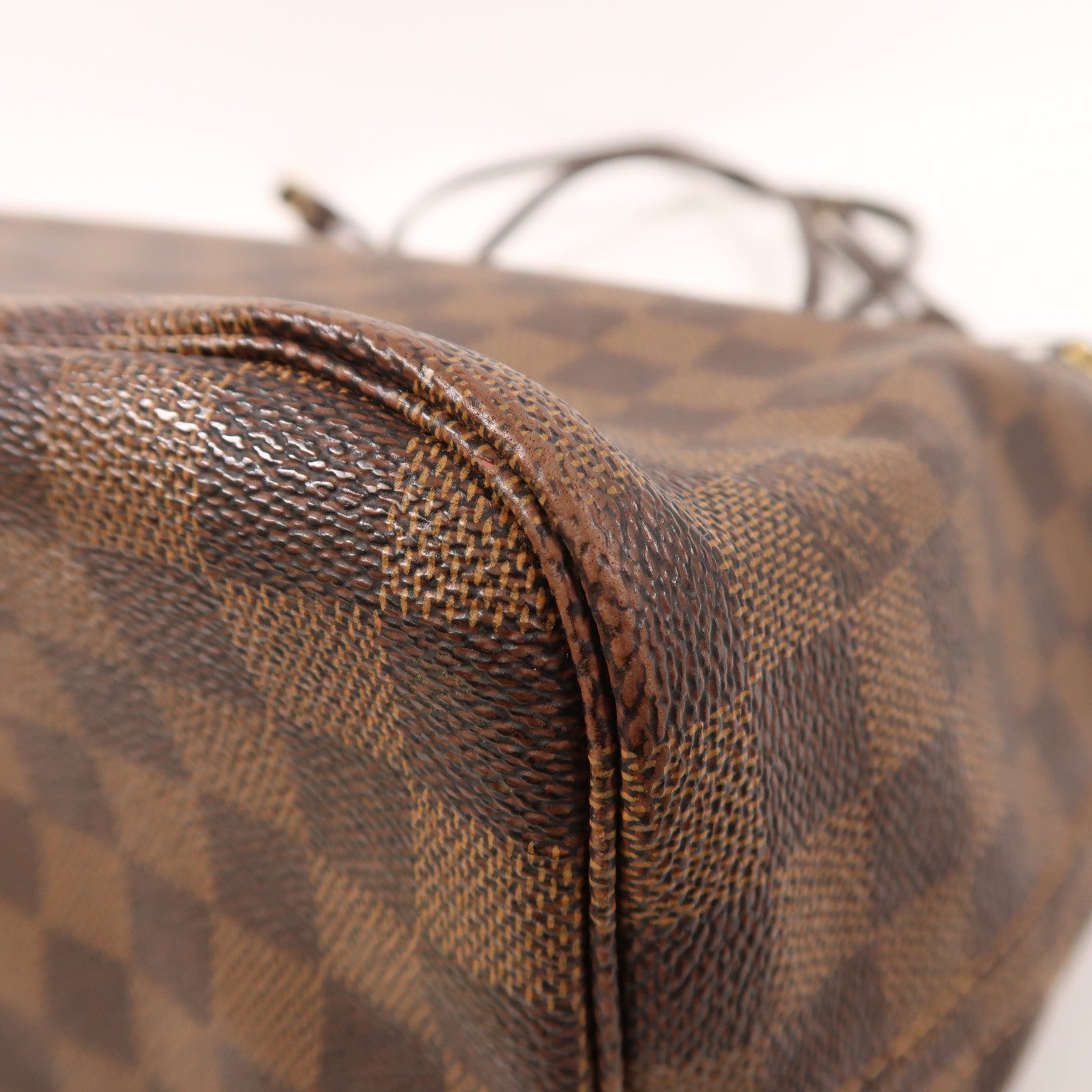 LOUIS VUITTON Damier Neverfull MM金扣手挽袋/肩背袋