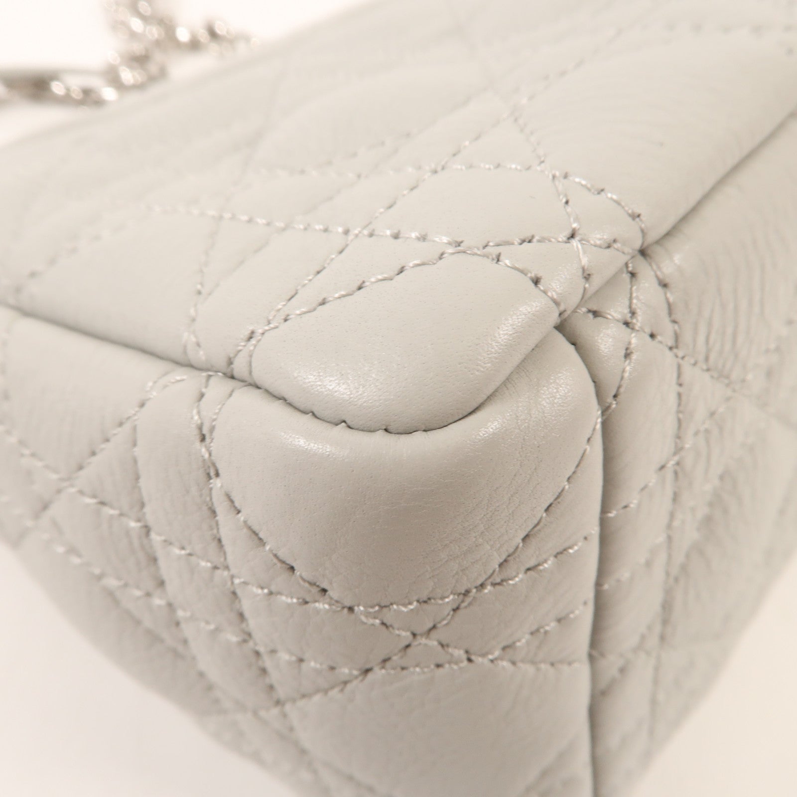 Dior 牛皮皮革Caro Medium銀扣肩,背袋