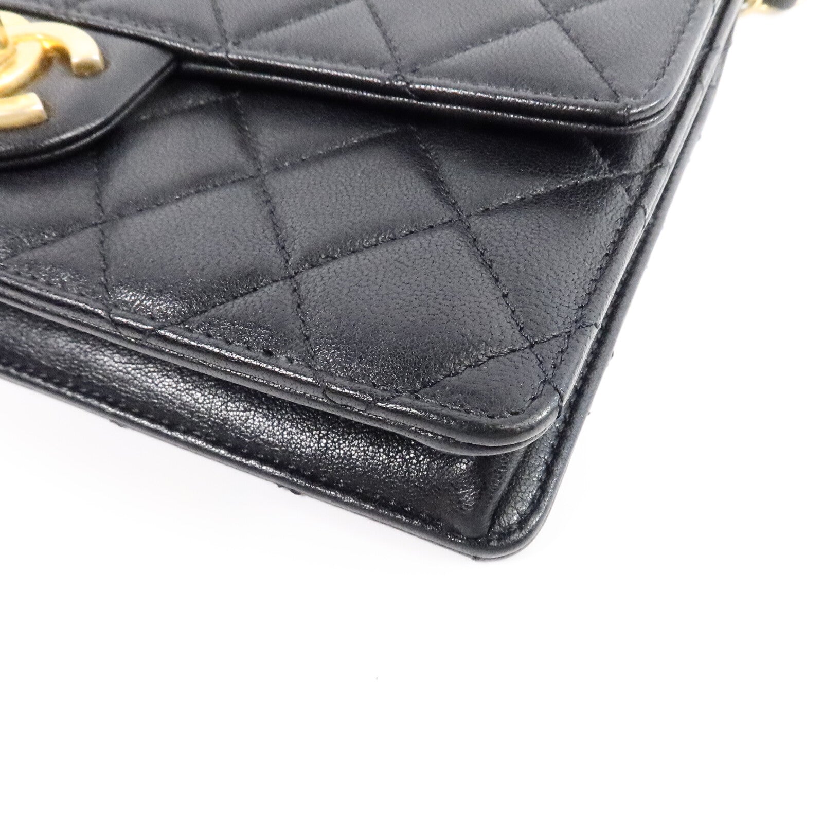 CHANEL 牛皮皮革Pearl Flap Bag鏈帶肩背袋
