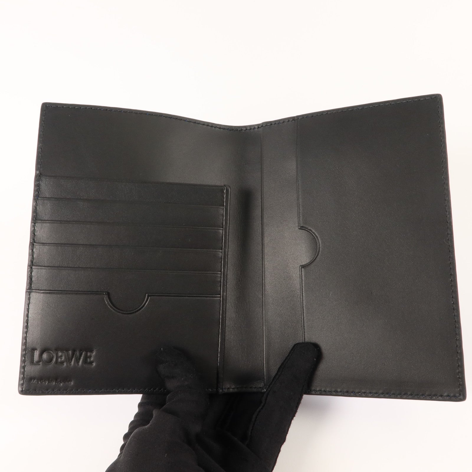 LOEWE 牛皮皮革Passport and Card Holder護照卡片套