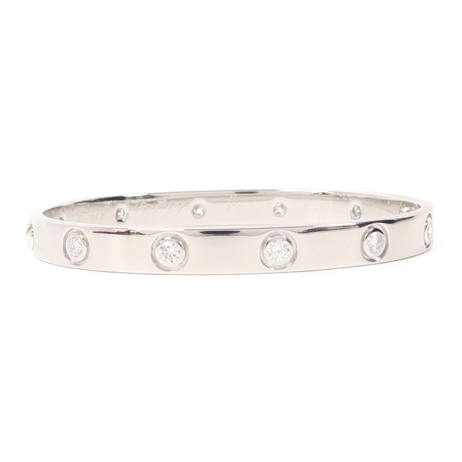 CARTIER 【激減優惠】18K白金Love Bracelet 10 Diamonds手鐲Cartier#16