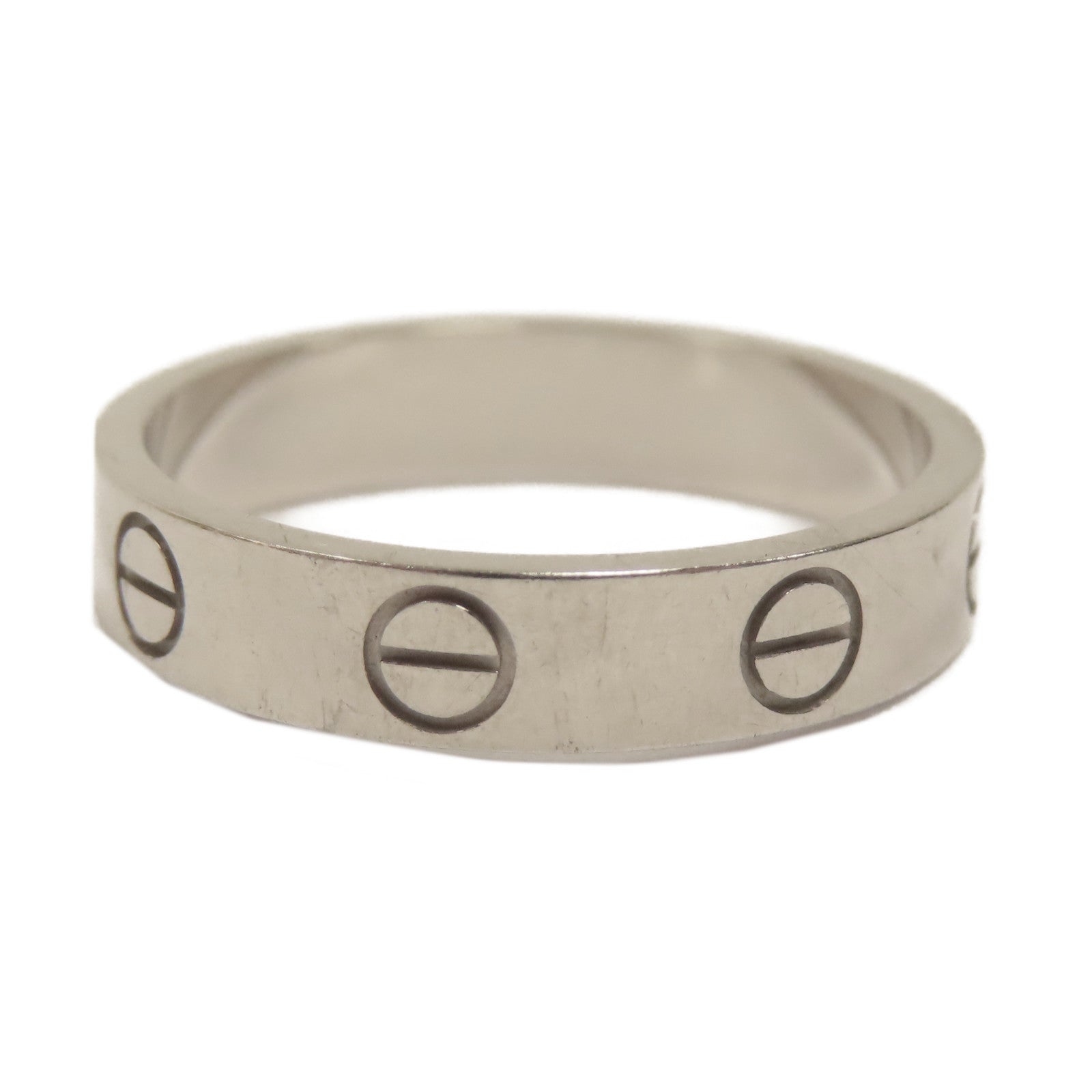 CARTIER 18K白金Mini Love Ring戒指Cartier#51/US#5.5
