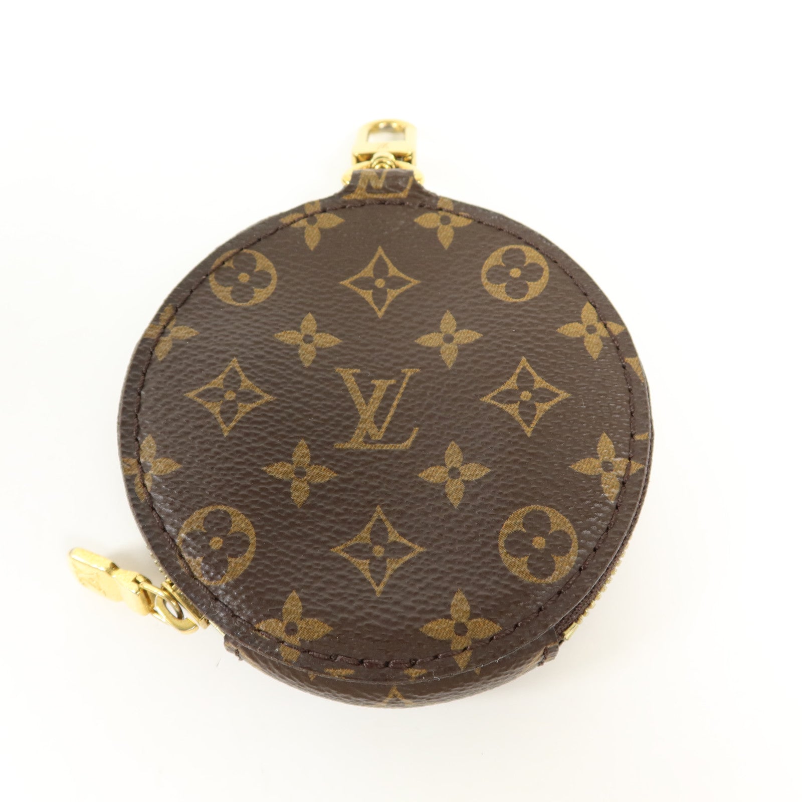 LOUIS VUITTON Monogram Multi Pochette Accessoires金扣手挽肩背兩用袋棕色