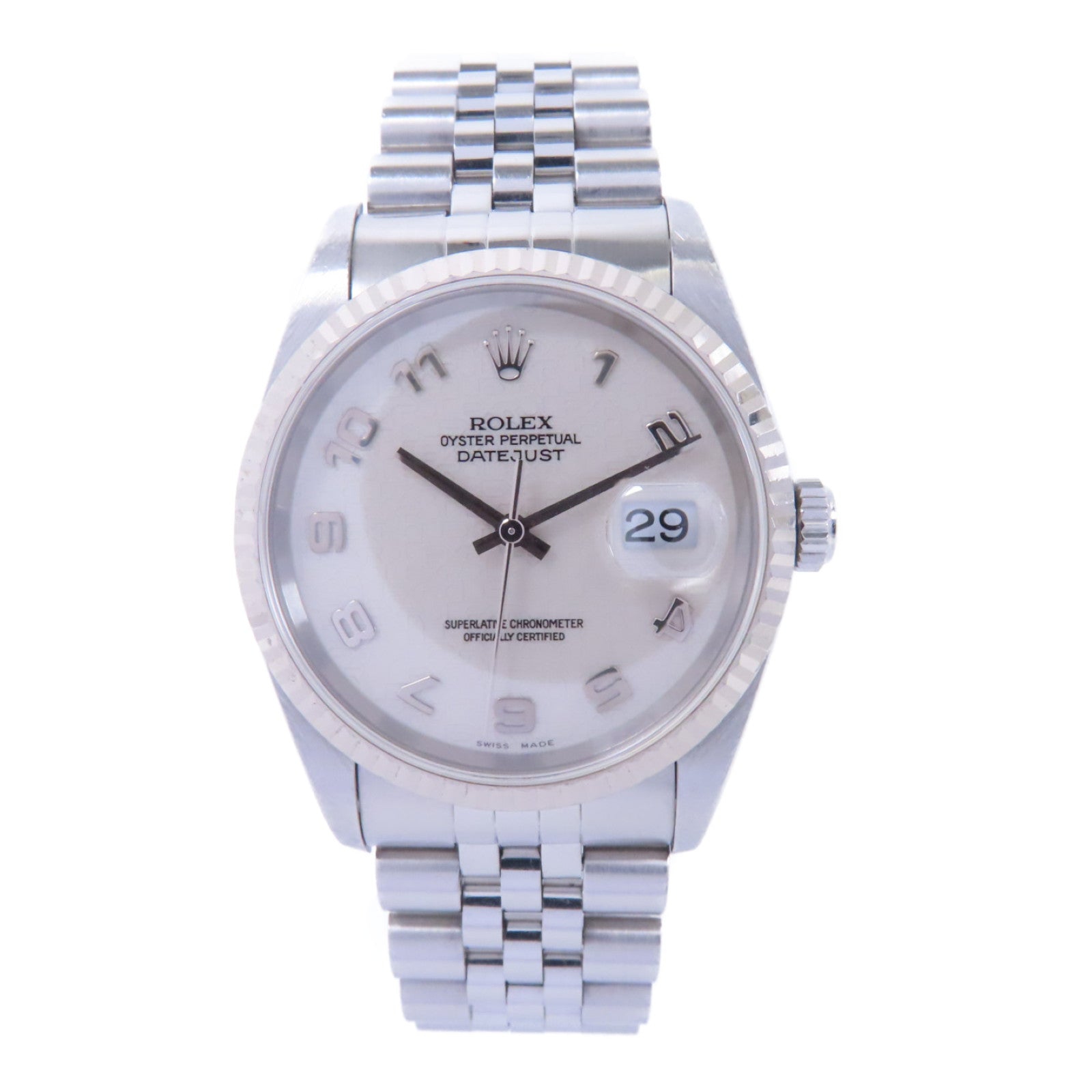 ROLEX Datejust不鏽鋼手錶自動機芯 白色