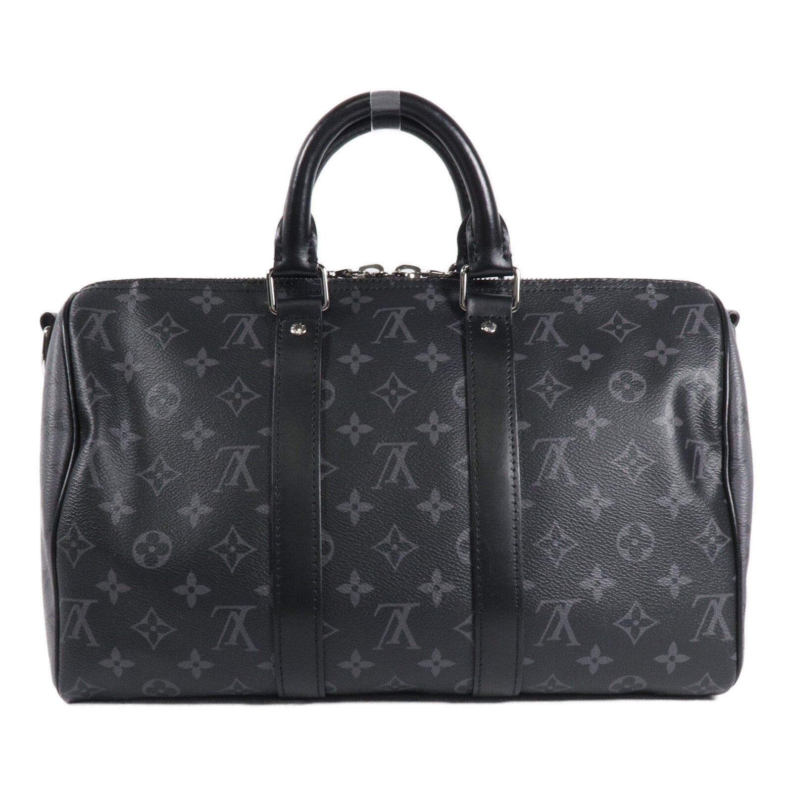LOUIS VUITTON Monogram Eclipse Keepall Bandouliere 35手挽肩背兩用袋