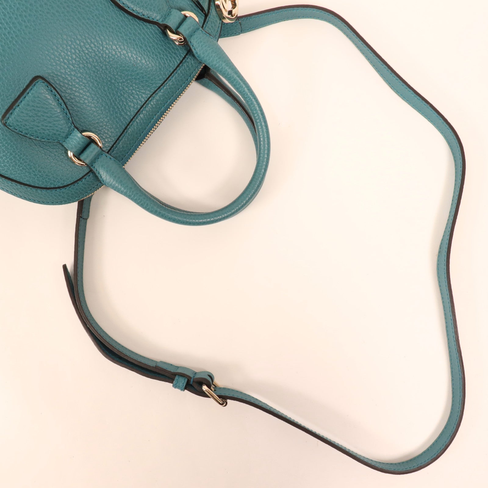 GUCCI 牛皮皮革2 Way Shoulder Bag金扣手挽肩背兩用袋