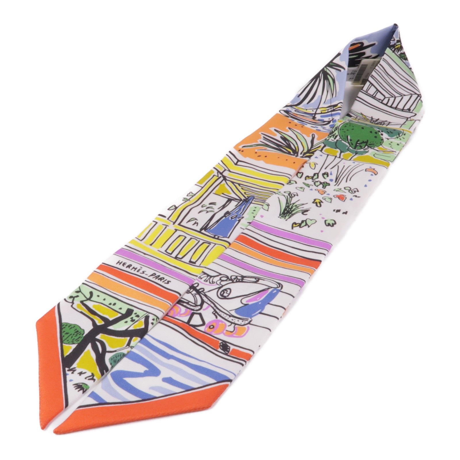 HERMES Twilly Scarf Silk Multicolor