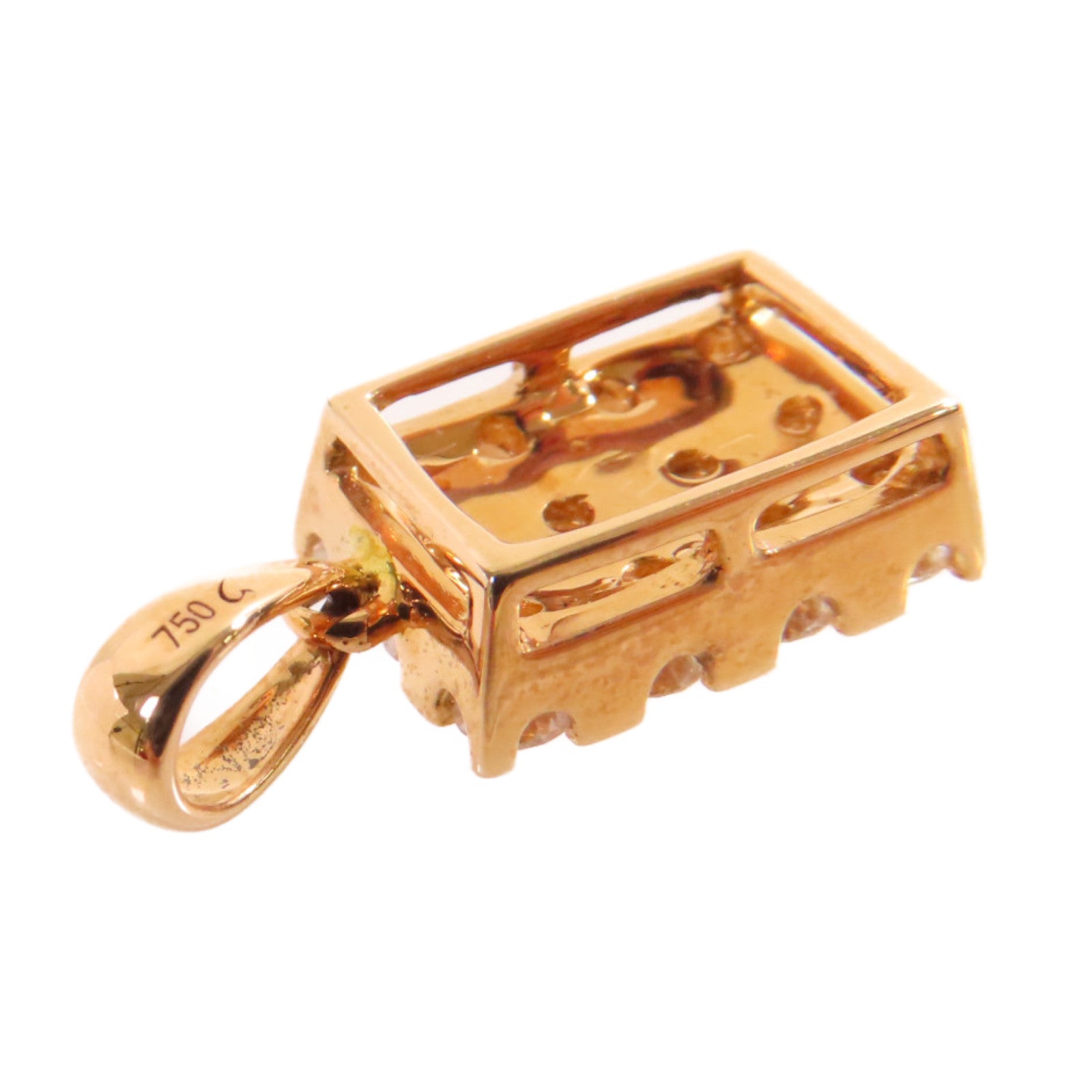 JEWELRY 18K玫瑰金/鑽石Diamond Pendant Top吊墜頭扣