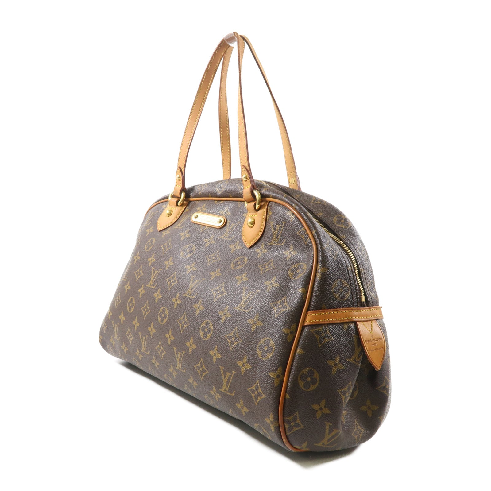 LOUIS VUITTON 【激減優惠】Monogram Montorgueil PM金扣肩背袋啡色