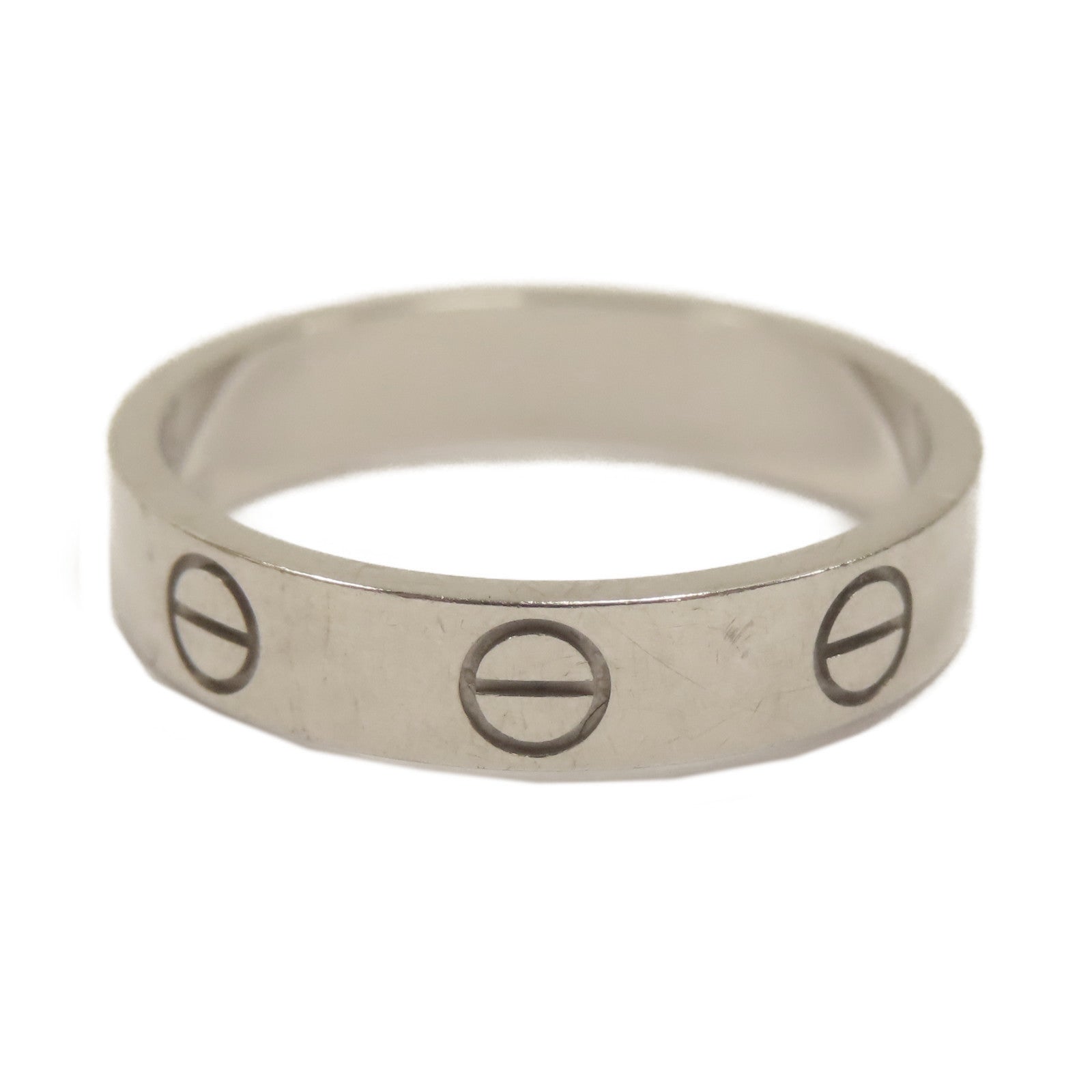 CARTIER 18K白金Mini Love Ring戒指Cartier#51/US#5.5