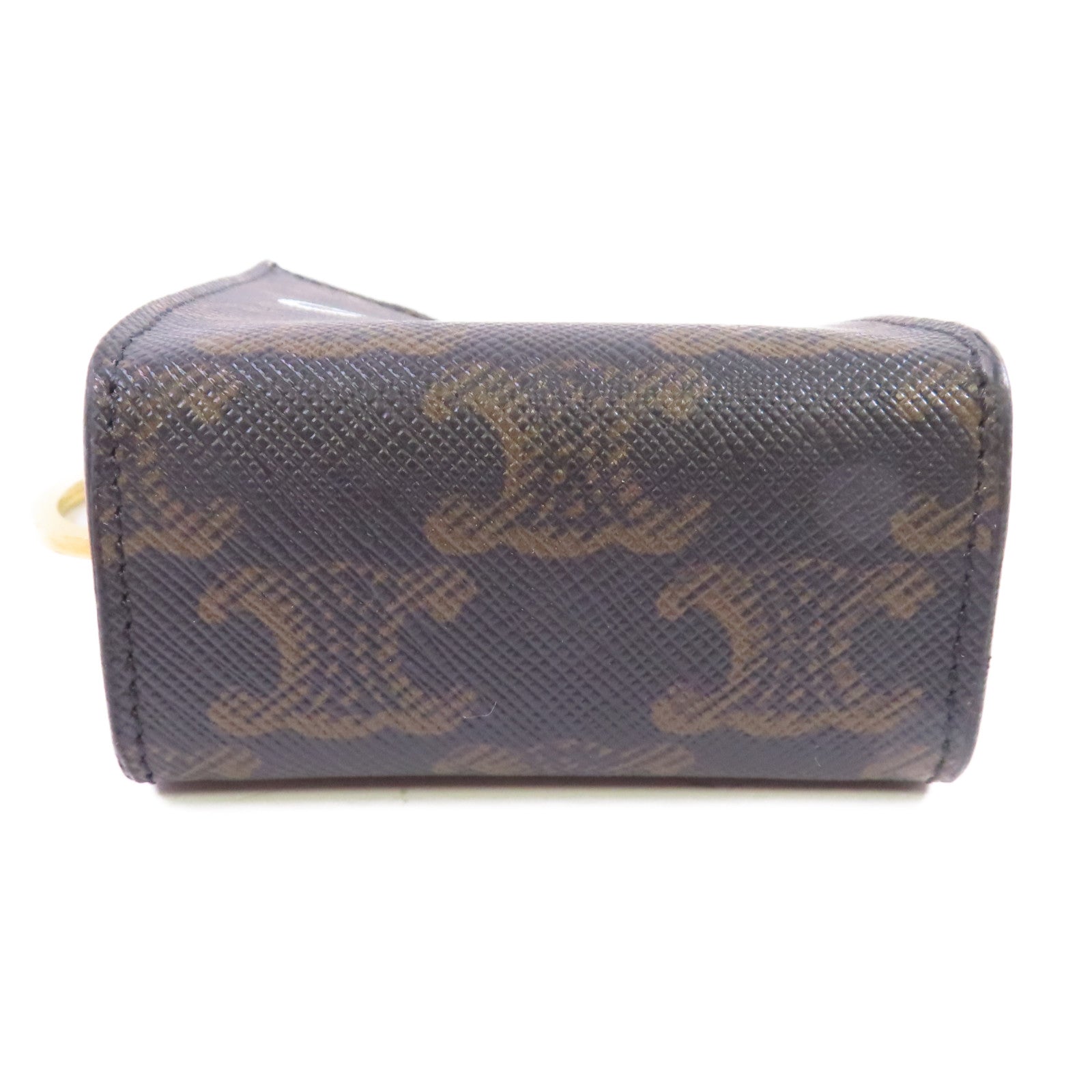 CELINE Triomphe帆布Micro Vertical Charm金扣掛飾
