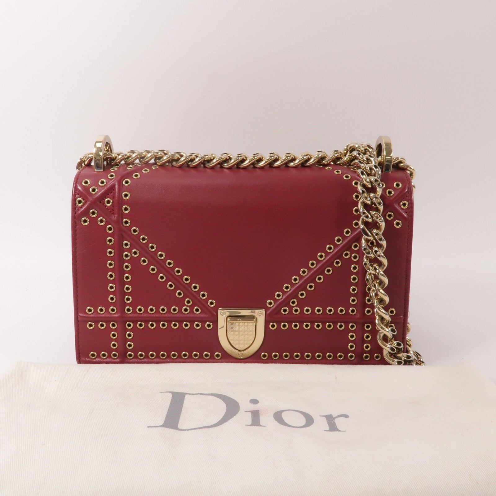Dior 牛皮皮革Diorama鏈帶肩背袋