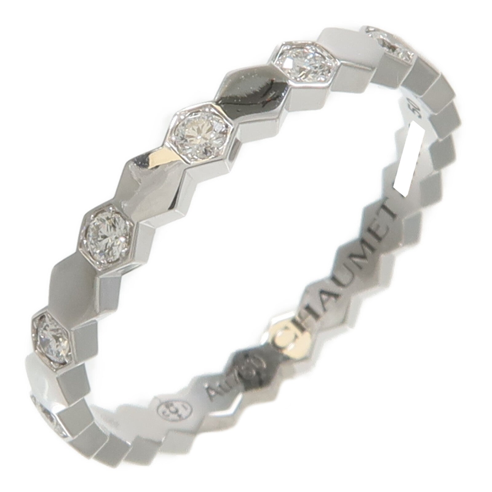 Chaumet 18K白金Bee My Love鑽石戒指