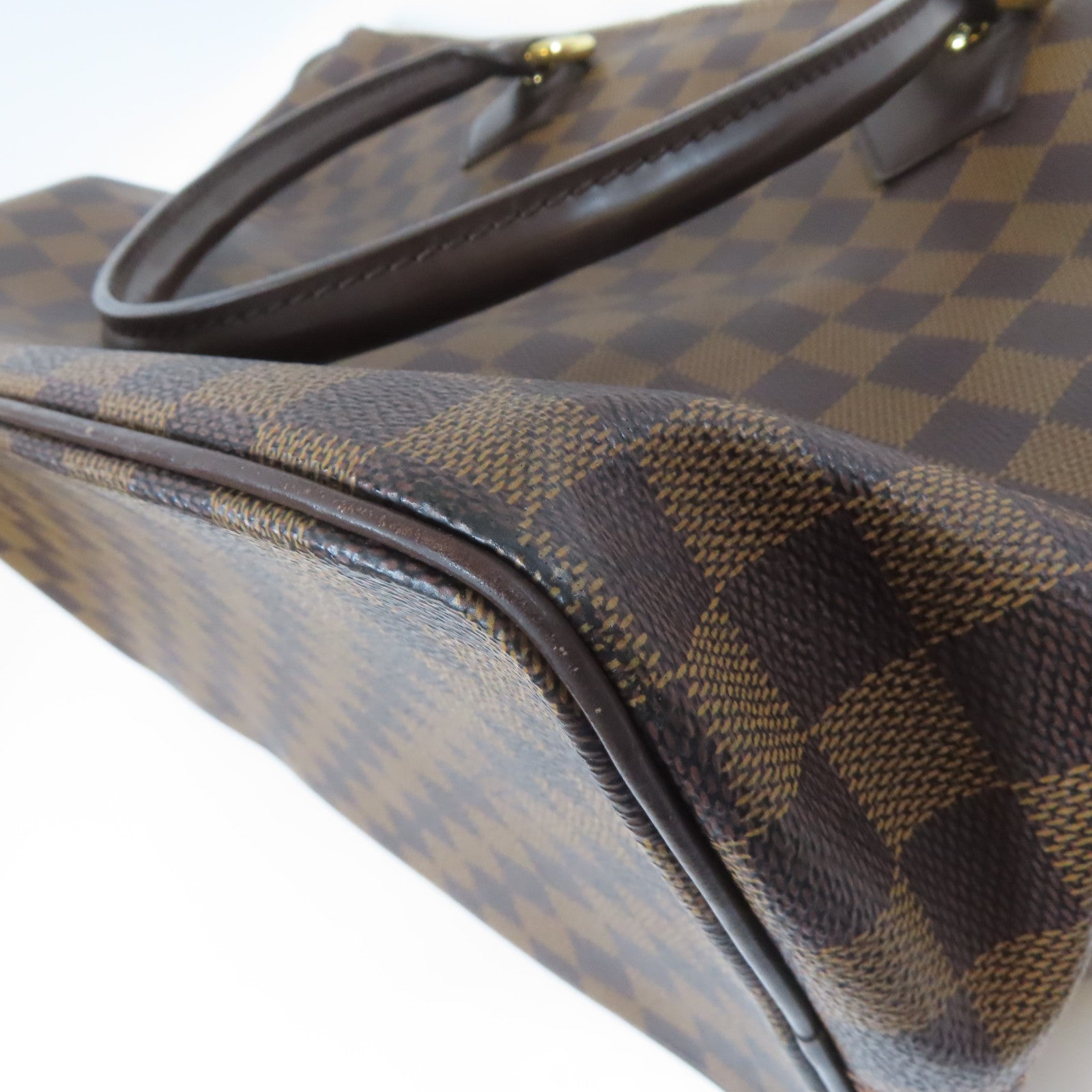 LOUIS VUITTON Damier Saleya MM Tote Bag金扣手挽袋啡色