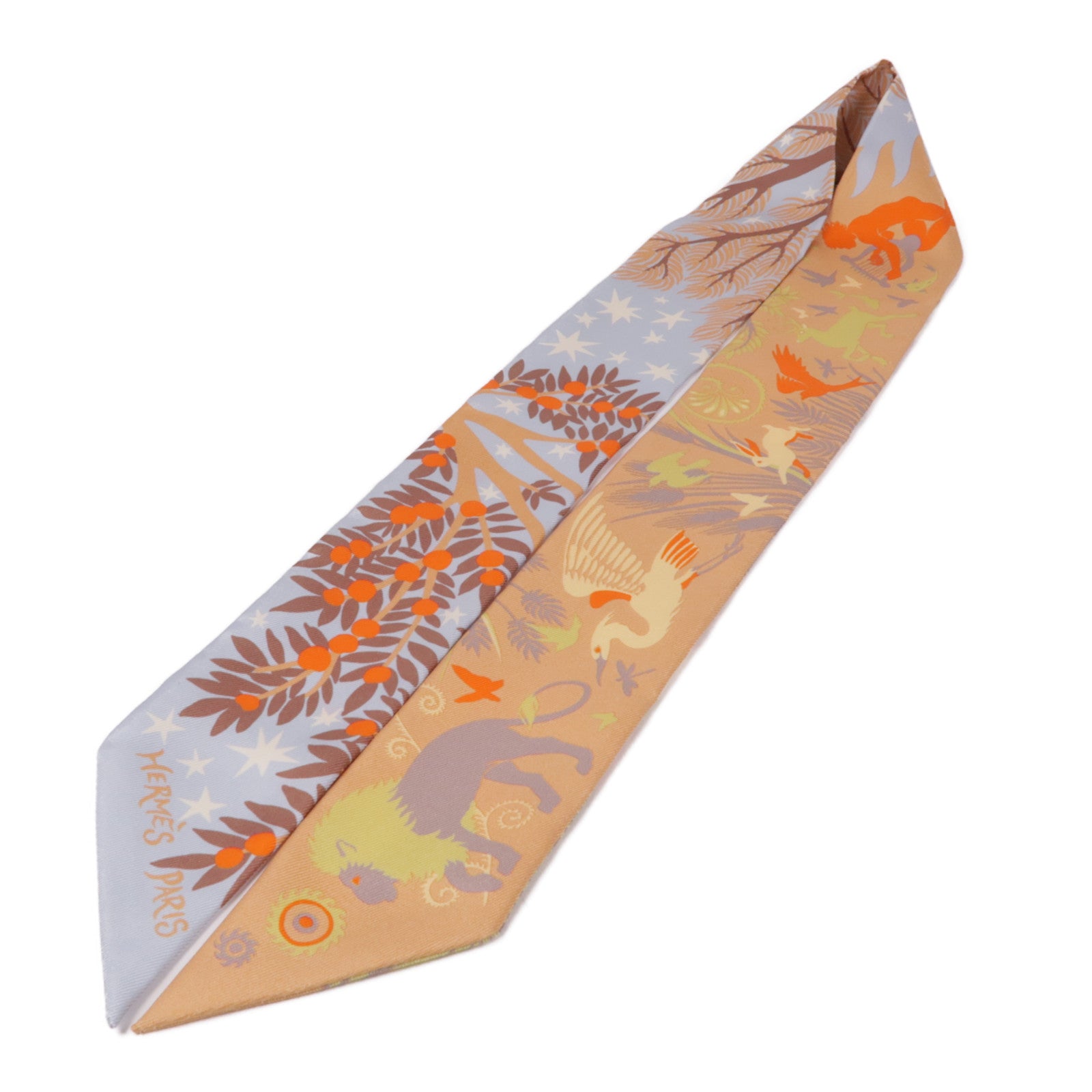 HERMES 絲質Twilly絲巾