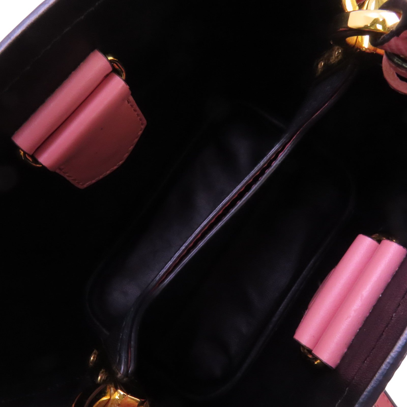 PRADA Saffianopo皮革2Way Shoulder Bag金扣手挽肩背兩用袋