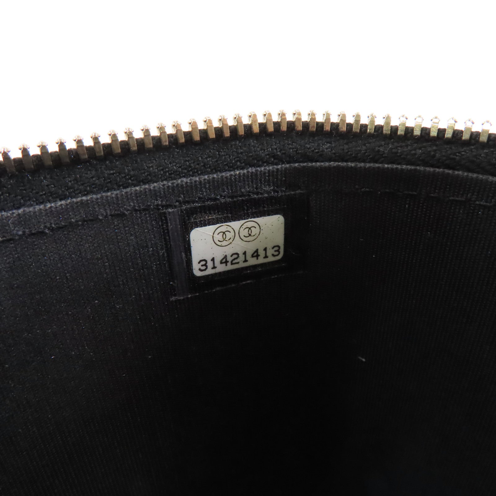 CHANEL 菱格羊皮皮革Vanity Case金扣鏈帶肩背袋黑色