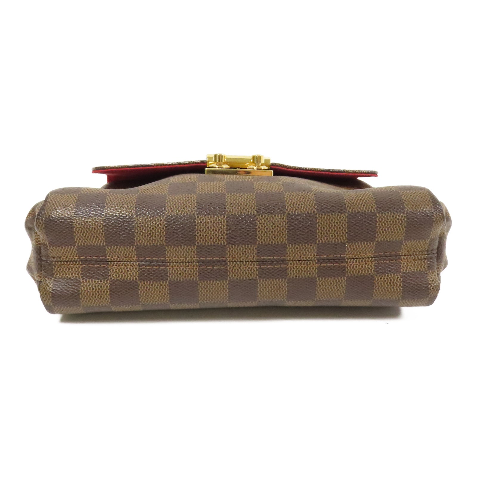 LOUIS VUITTON Damier Croisette金扣手挽肩背兩用袋