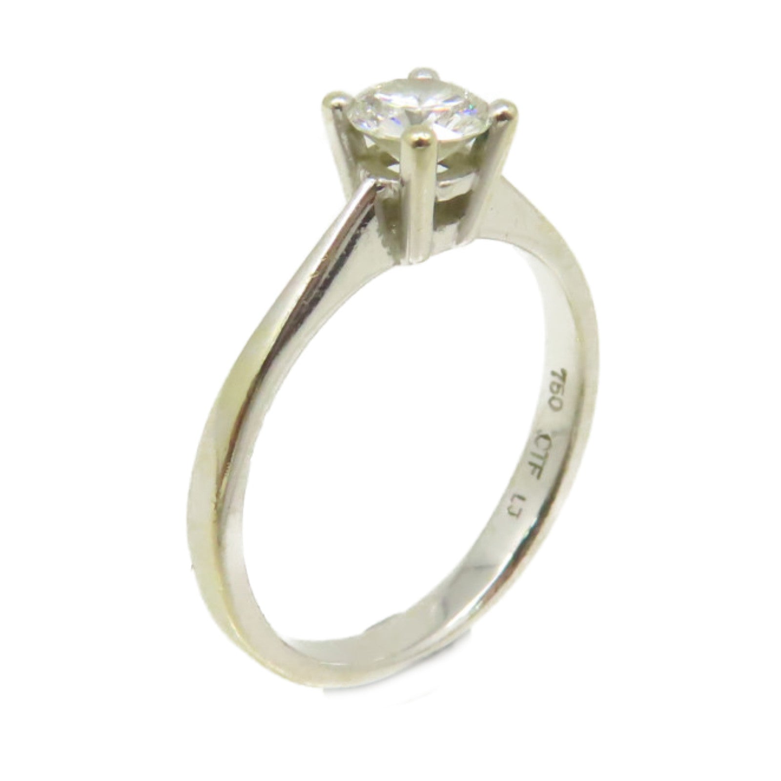 JEWELRY **【激減優惠】18K白金/0.40ct鑽石Diamond Ring戒指US#5