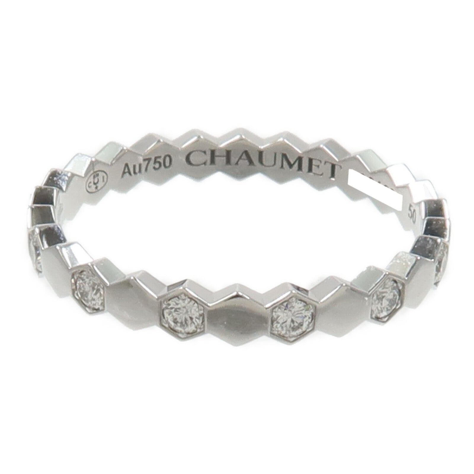 Chaumet 18K白金Bee My Love鑽石戒指