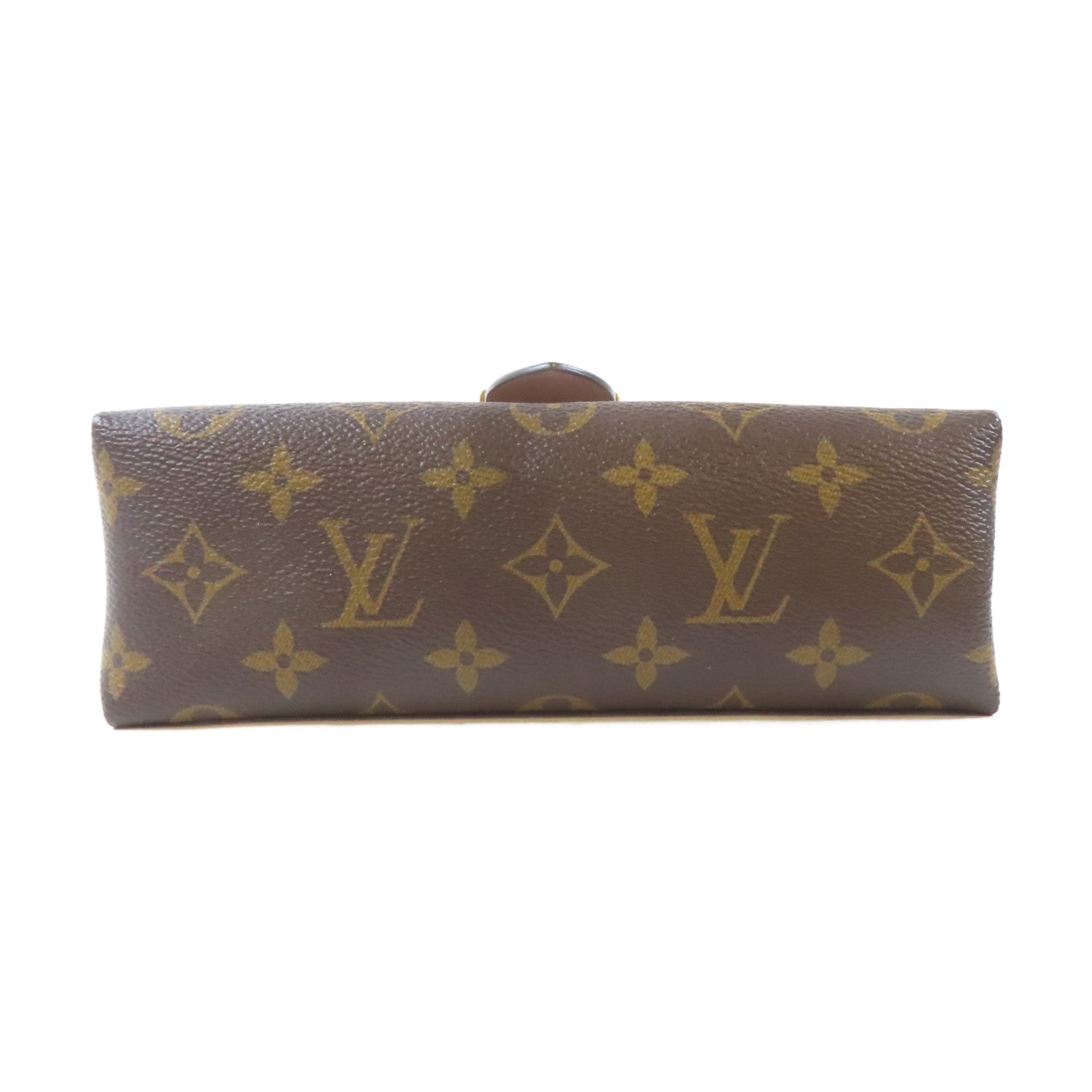 LOUIS VUITTON Monogram Locky BB金扣手挽肩背兩用袋啡色/粉紅色