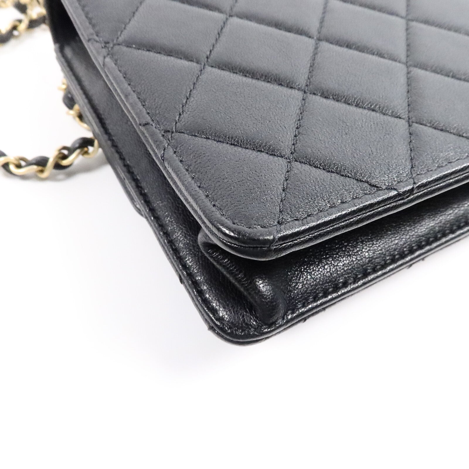 CHANEL 牛皮皮革Pearl Flap Bag鏈帶肩背袋