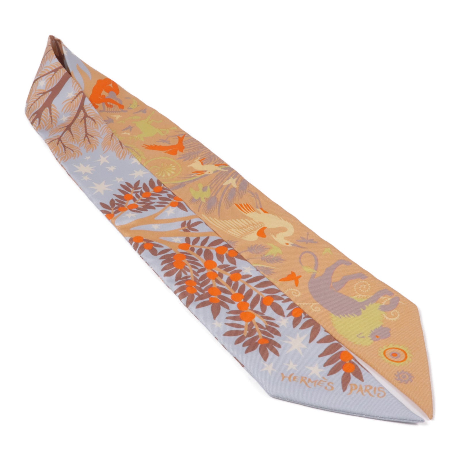 HERMES 絲質Twilly絲巾