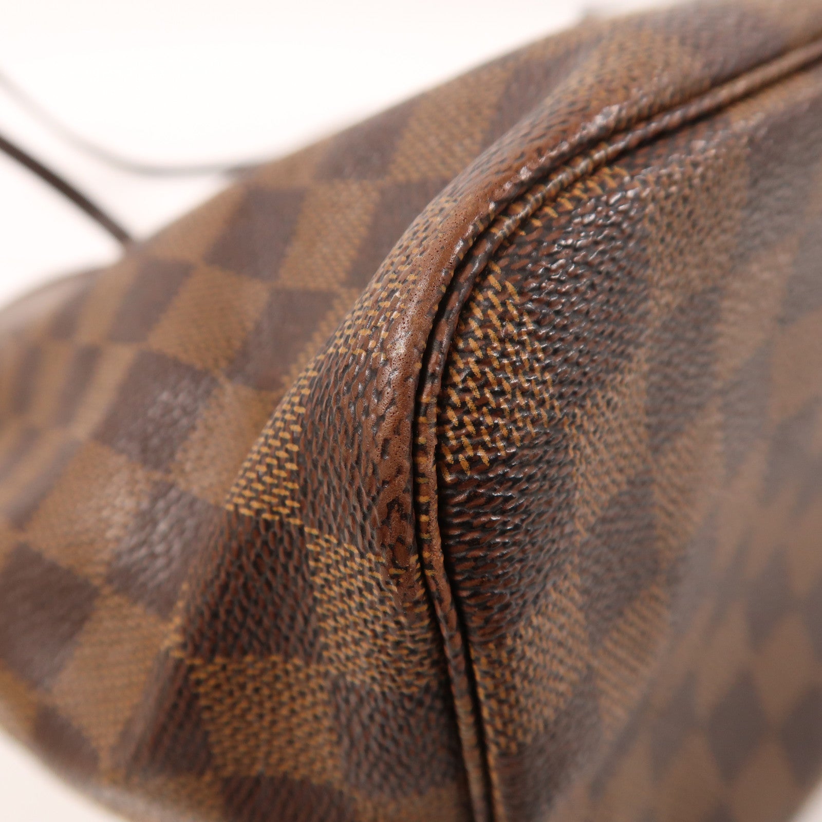 LOUIS VUITTON Damier Neverfull MM金扣手挽袋/肩背袋